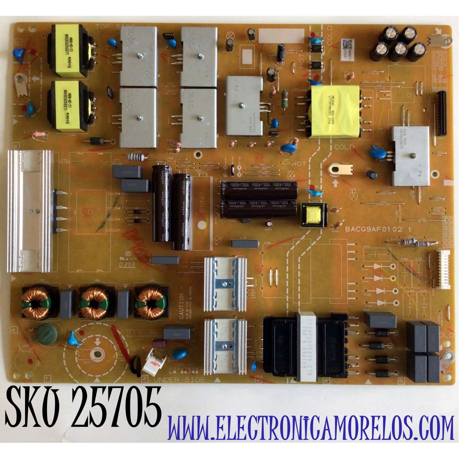 FUENTE DE PODER PARA TV PHILIPS / NUMERO DE PARTE AD797MPWT / BACG9AF0102 1 / BACG9AF01021 / BACG9AF0102 1 / PANEL BOEI750WQ1-F9D / MODELO 75PFL5604/F7 / 75PFL5604/F7 A