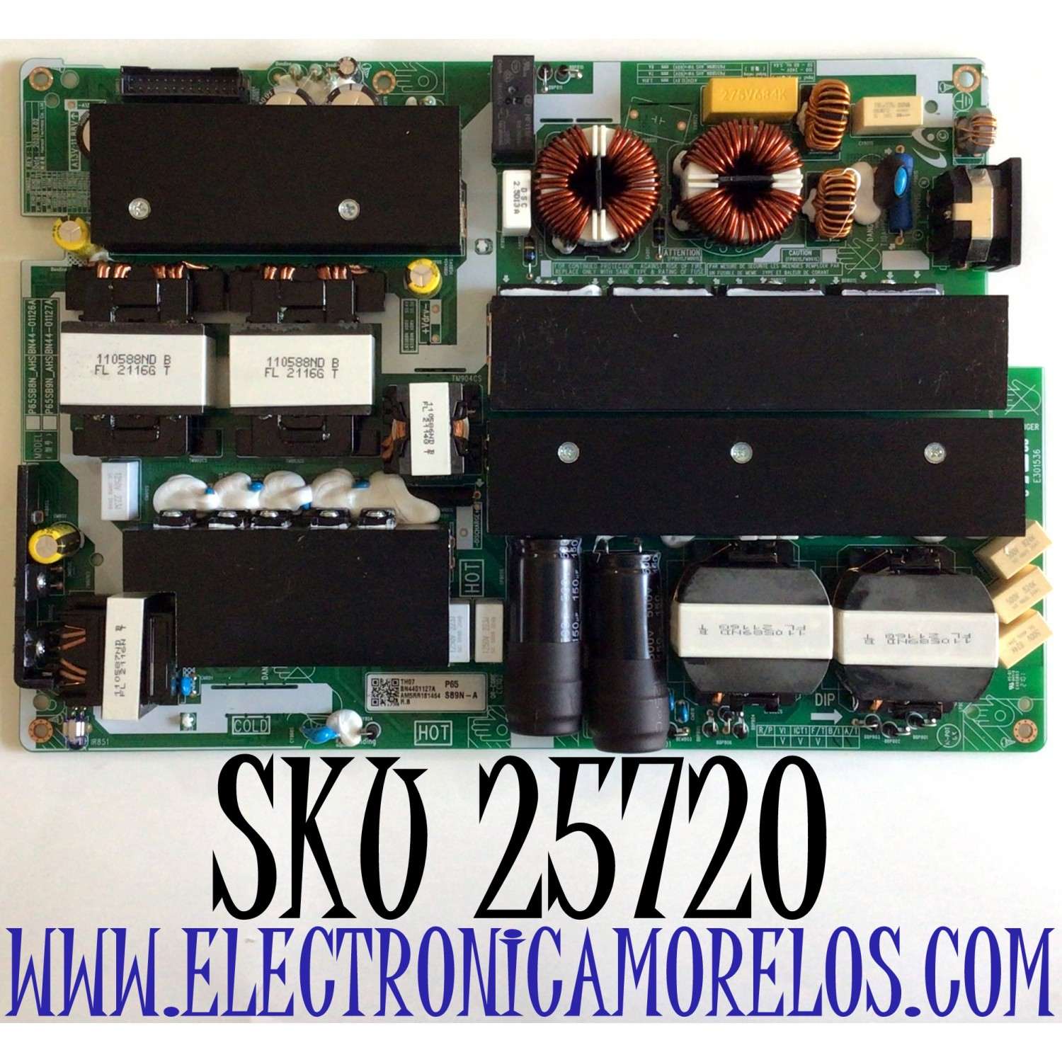 FUENTE DE PODER PARA CAJA ONE CONNECT SAMSUNG QLED / NUMERO DE PARTE BN44-01127A / BN4401127A / P65SB9N_AHS / E301536 / MODELO (65) PULGADAS