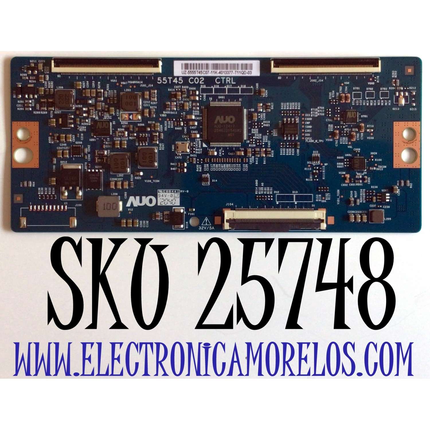 T-CON PARA TV VIZIO / NUMERO DE PARTE 5555T45C07 / 55T45 C02 / MODELO M55Q6-J01 / M55Q6-J01 LTCWG8 / M55Q6-J01 LTCWG8KX / M55Q7-J01 