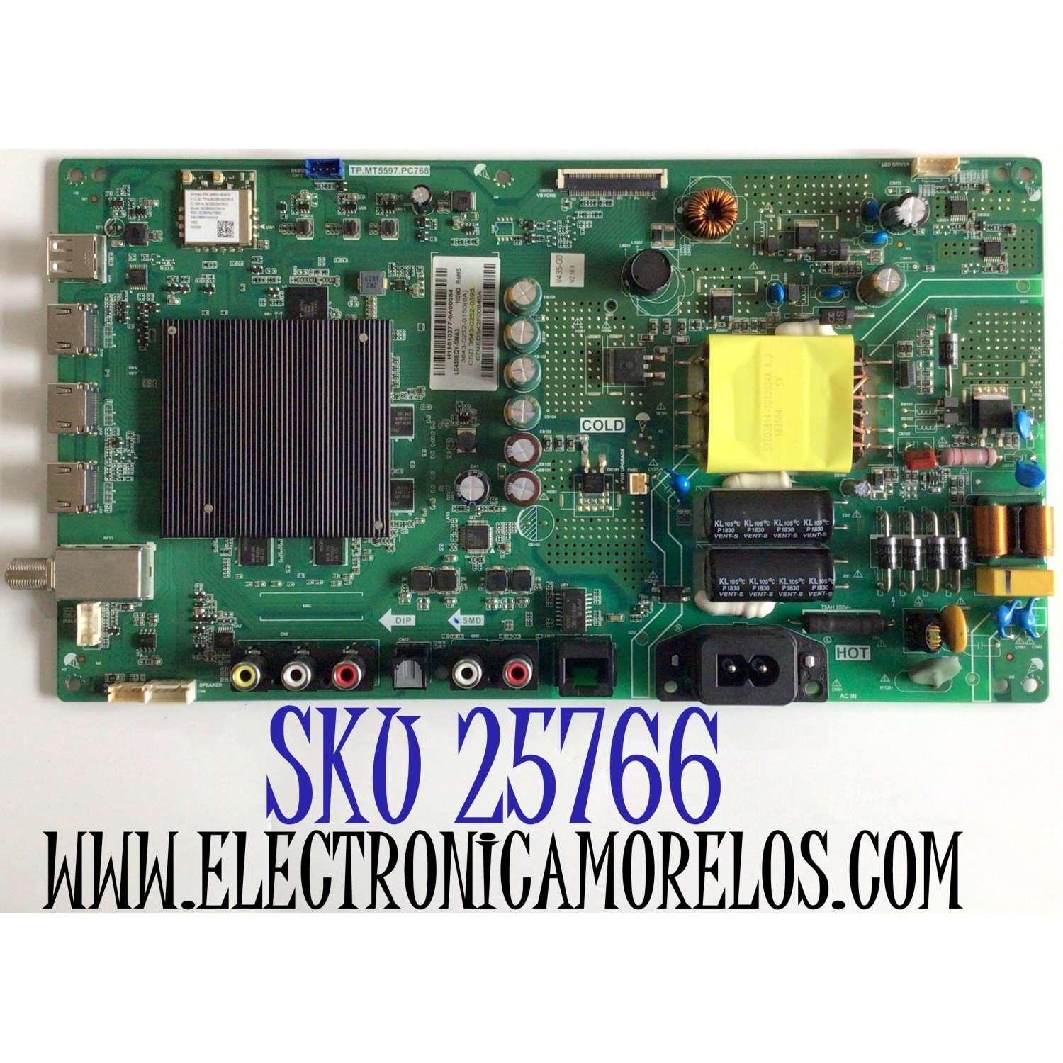 MAIN FUENTE (COMBO) PARA TV VIZIO / NUMERO DE PARTE 3643-0252-0395 / TP.MT5597.PC768 / LC430EQY-SMA3 / 3643-0252-0150 / 3643-0252-0150(0A) / MODELO V435-G0 / V435-G0 LAUKQE  / DISPLAY LC430EQY(SM)(A3) / V435-G0 LAUKQEKV