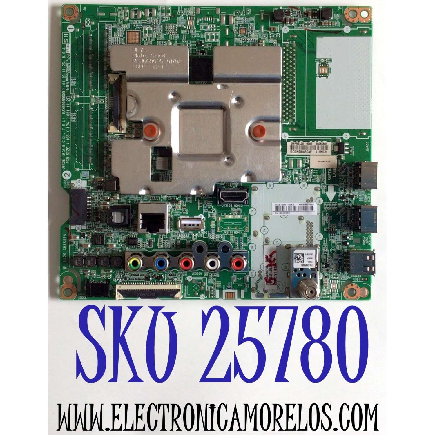 MAIN PARA TV LG 4K UHD SMART TV / NUMERO DE PARTE EBT66527907 / EAX69083603 / EAX69083603(1.0) / 66086801 / 31196731 / PANEL NC700DQE-VSHX / MODELO 70UN6950ZUA / 70UN6950ZUA.AUSMLKR