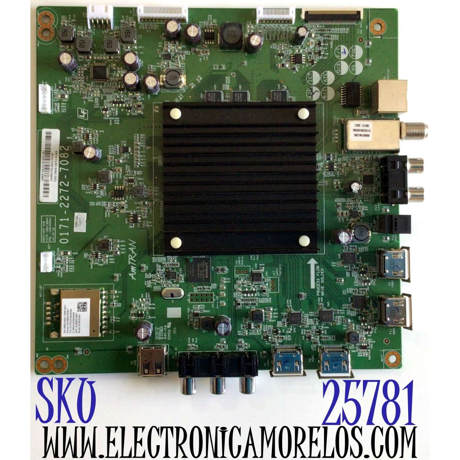 MAIN PARA TV VIZIO QUANTUM 4K UHD HDR SMART TV / NUMERO DE PARTE 3665-0972-0150 / 0171-2272-7082 / 3665-0972-0395 / E54926 / PANEL T650QVN07.9 / MODELO M657-G0 / M657-G0 LAUAQD / M657-G0 LAUAQDKV