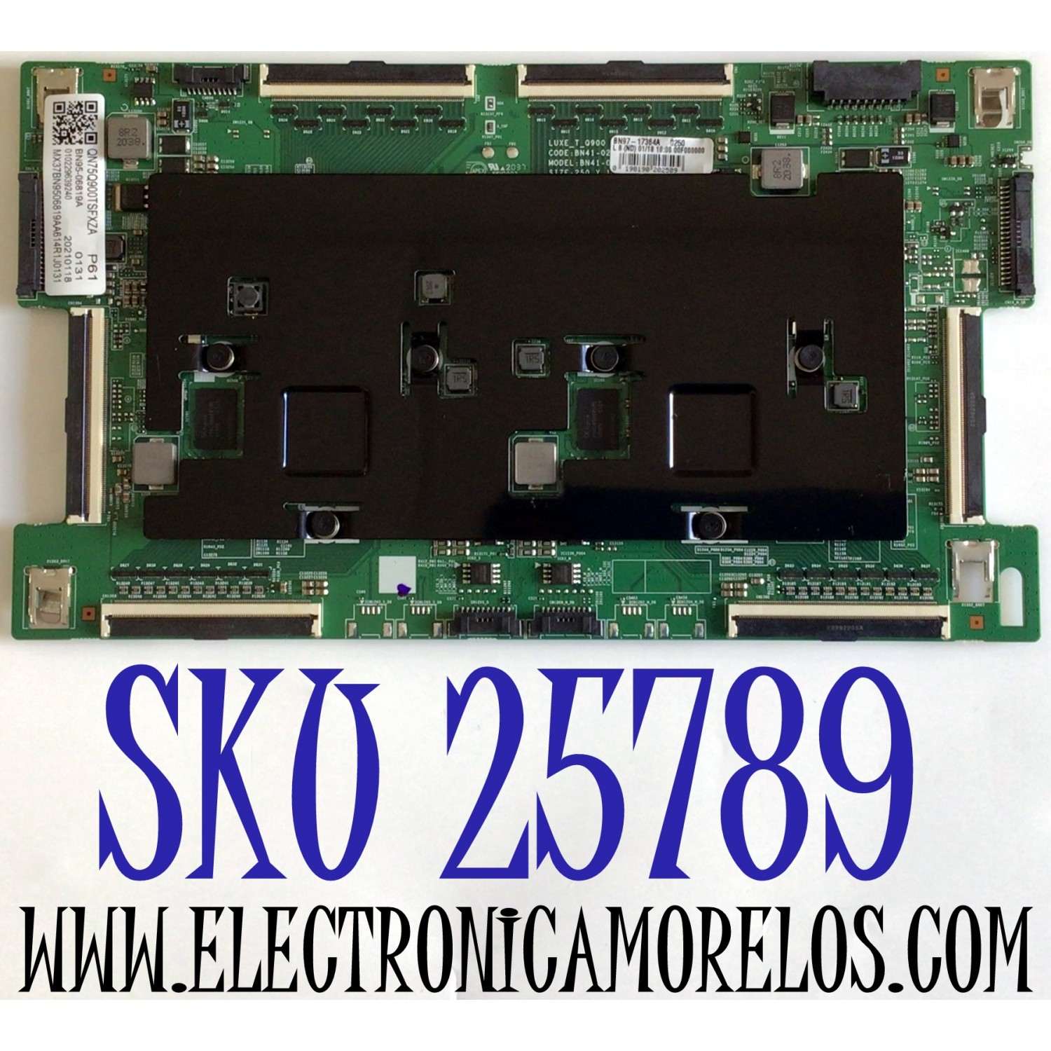 T-CON PARA TV SAMSUNG / NUMERO DE PARTE BN95-06819A / BN41-02762A / BN97-17364A / PANEL CY-TT075JLAV6H / MODELO QN75Q900 / QN75Q900TSFXZA / QN75Q900TSFXZA AD04
