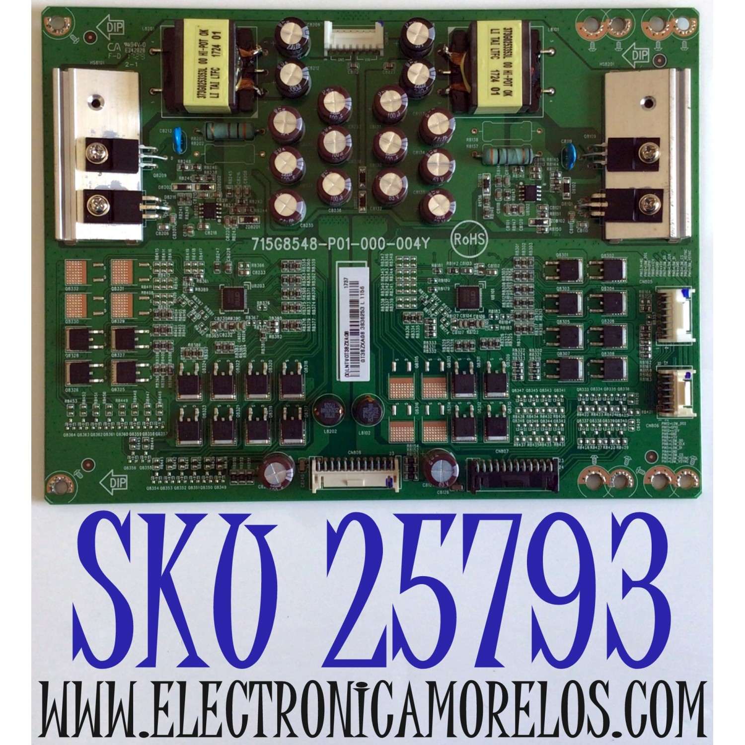 LED DRIVER PARA TV VIZIO 4K UHD HDR SMART TV / NUMERO DE PARTE LNTVGT38ZXAG8 / 715G8548-P01-000-004Y / GT38ZXAG8 / E342828 / PANEL S750QF57 V0 / MODELOS V755-J04 / V755-J04 LBNFE5 / V755-J04 LBNFE5KX / M75-E1 / M75-E1 LTMAEM / M75-E1 LTMAEMMU