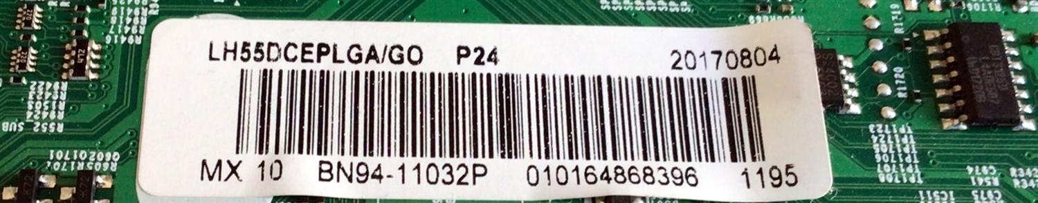 MAIN PARA TV SAMSUNG FULL HD / NUMERO DE PARTE BN94-11032P / BN41-02490C / BN97-10611P / PANEL CY-GJ055BGAVWH  /DISPLAY  T550HVN08.3  /MODELO LH55DCEPLGA/DO / LH55DCEPLGA/DO AA03 - Imagen 4