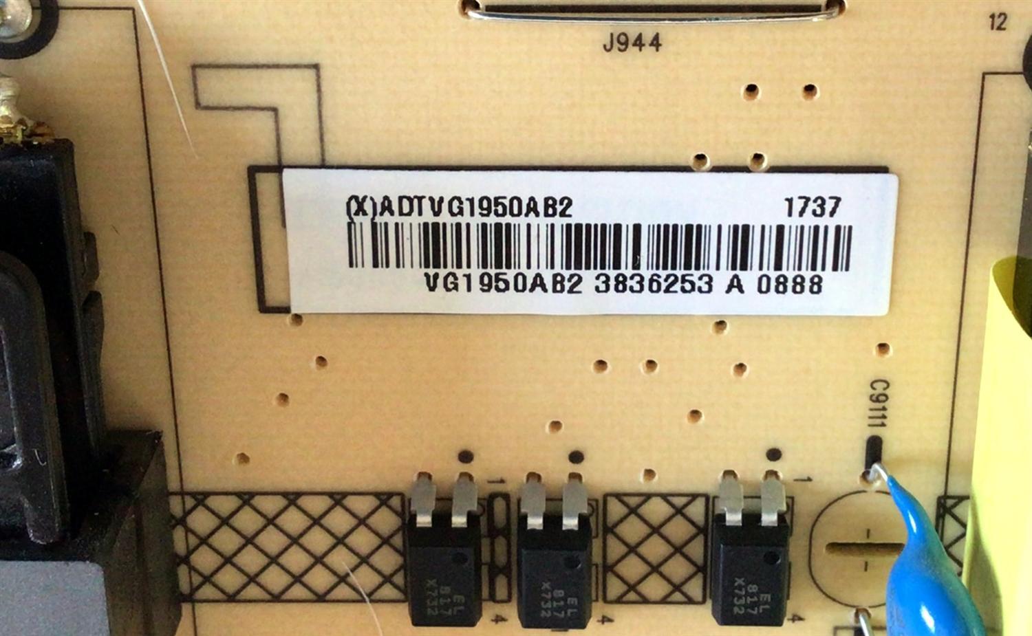 FUENTE DE PODER ORIGINAL PARA TV VIZIO / NUMERO DE PARTE ADTVG1950AB2 / 715G8549-P01-000-003H / (X)ADTVG1950AB2 / VG1950AB2 / PANEL S750QF57 V0 / MODELOS V755-J04 / V755-J04 LBNFE5 / V755-J04 LBNFE5KX / M75-E1 / M75-E1 LTMAEM / M75-E1 LTMAEMMU - Imagen 2