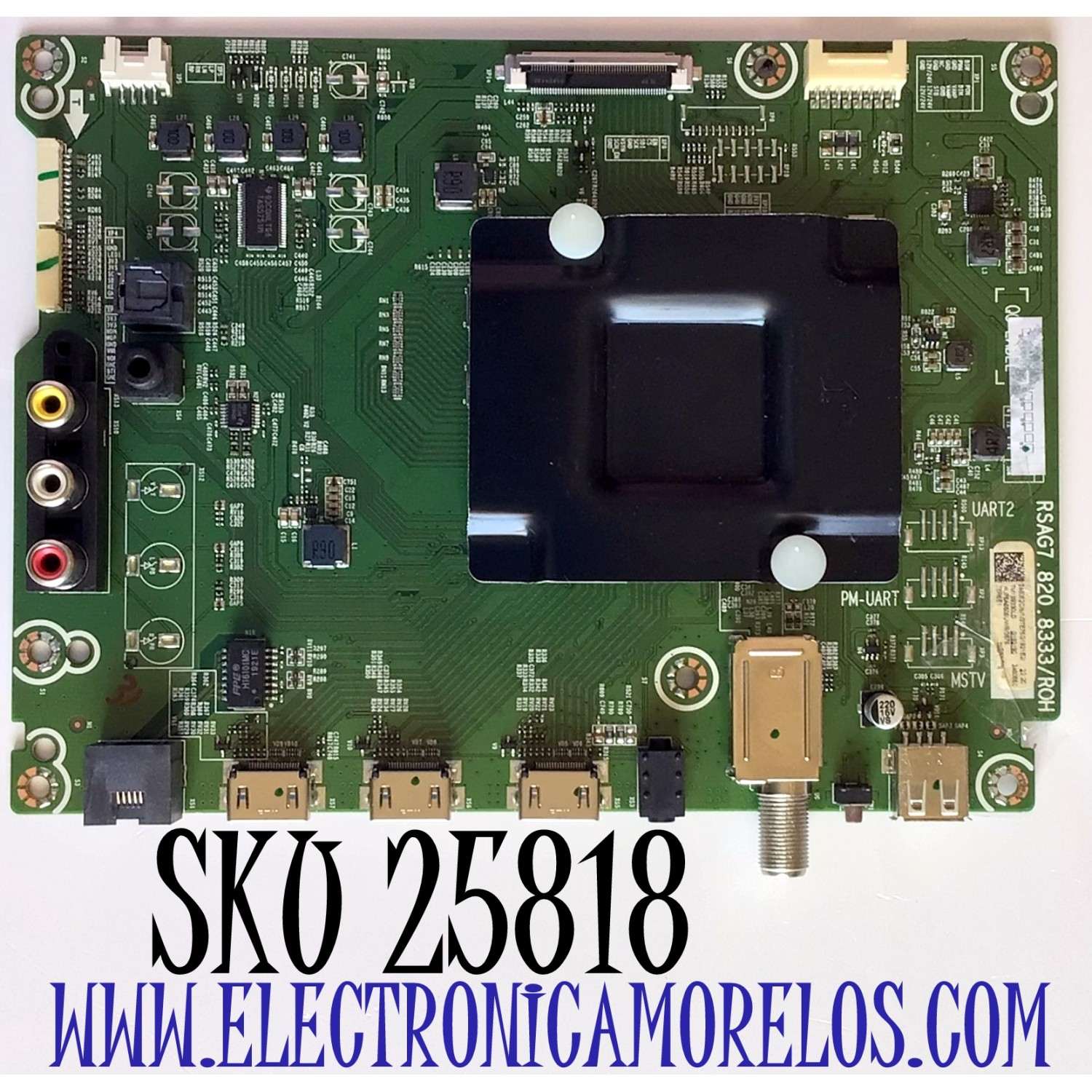 MAIN PARA TV HISENSE NUMERO DE PARTE 246062 / RSAG7.820.8333/ROH / 3TE75G1921E2 / 246065 / TM1993360LD / G192190 / HU75A6506UWR / PANEL HD750S3U71-L3B2/S0/GM/ROH / MODELO 75R6E1