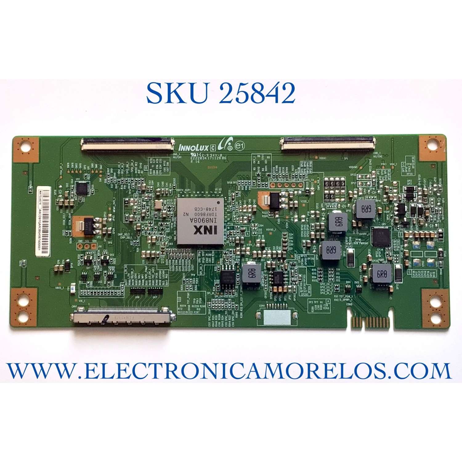T-CON PARA TV WESTINGHOUSE NUMERO DE PARTE MATDJ4E16 / E22203417112806 / PANEL V580DJ4-ME5 / MODELO WR58UB4108