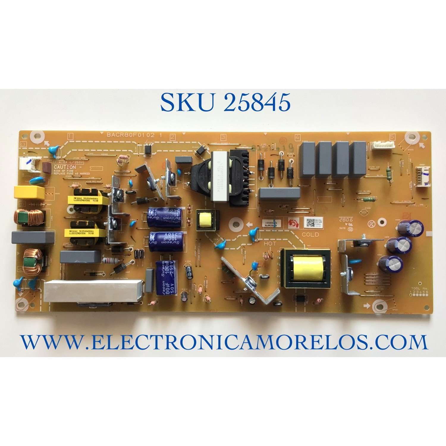FUENTE PARA TV PHILIPS NUMERO DE PARTE ACR83-MPW / BACR80F0102 1 / 190411P5A / E7309531 / ACT83MPW / MODELO 65PFL4864/F7
