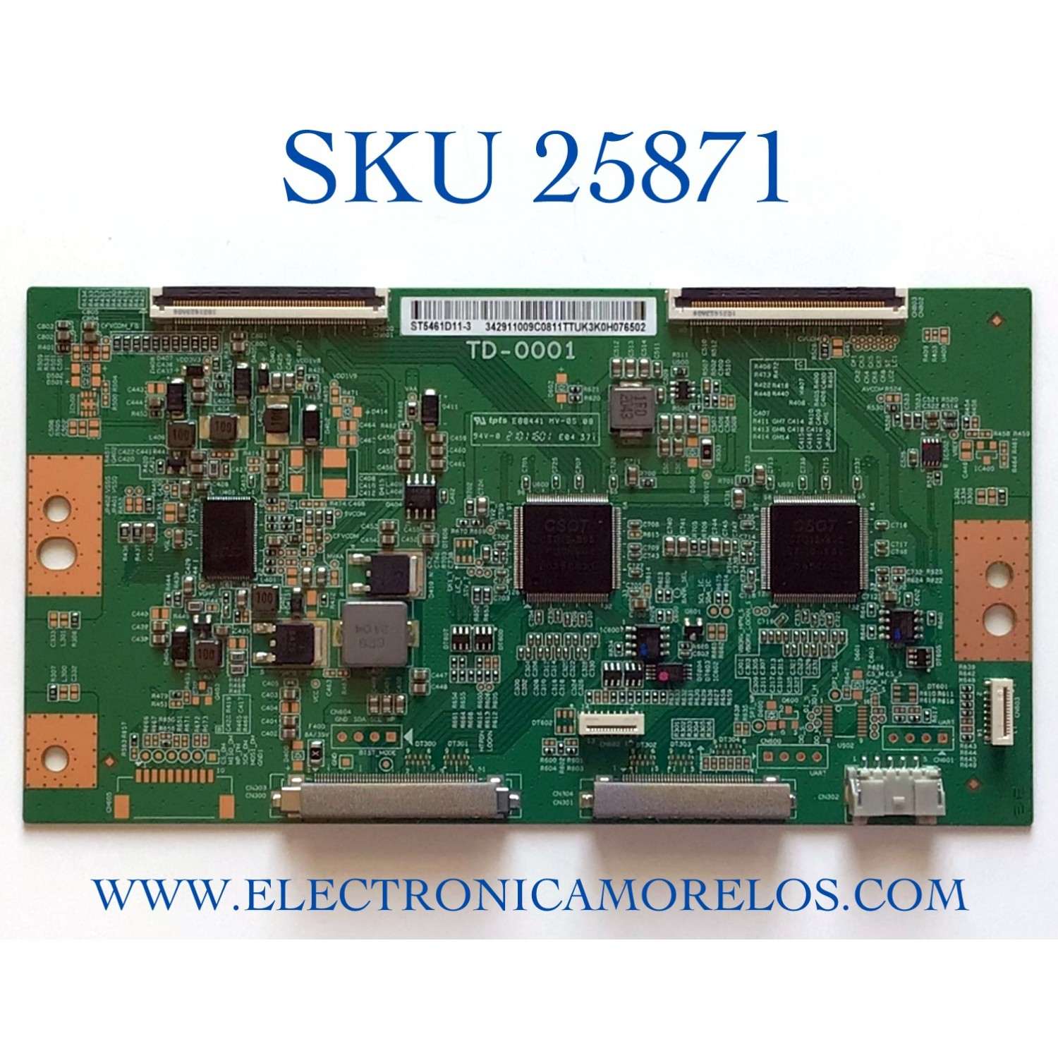 T-CON PARA TV SONY / TCL 4K UHD SMART TV / NUMERO DE PARTE ST5461D11-3 / TD-0001 / 342911009C0 / PANEL'S YDM055DCS11 / LVU550NDHL CD9W00 V1 / MODELOS XR-55X90J / XR55X90J / KD-55X85J / KD55X85J