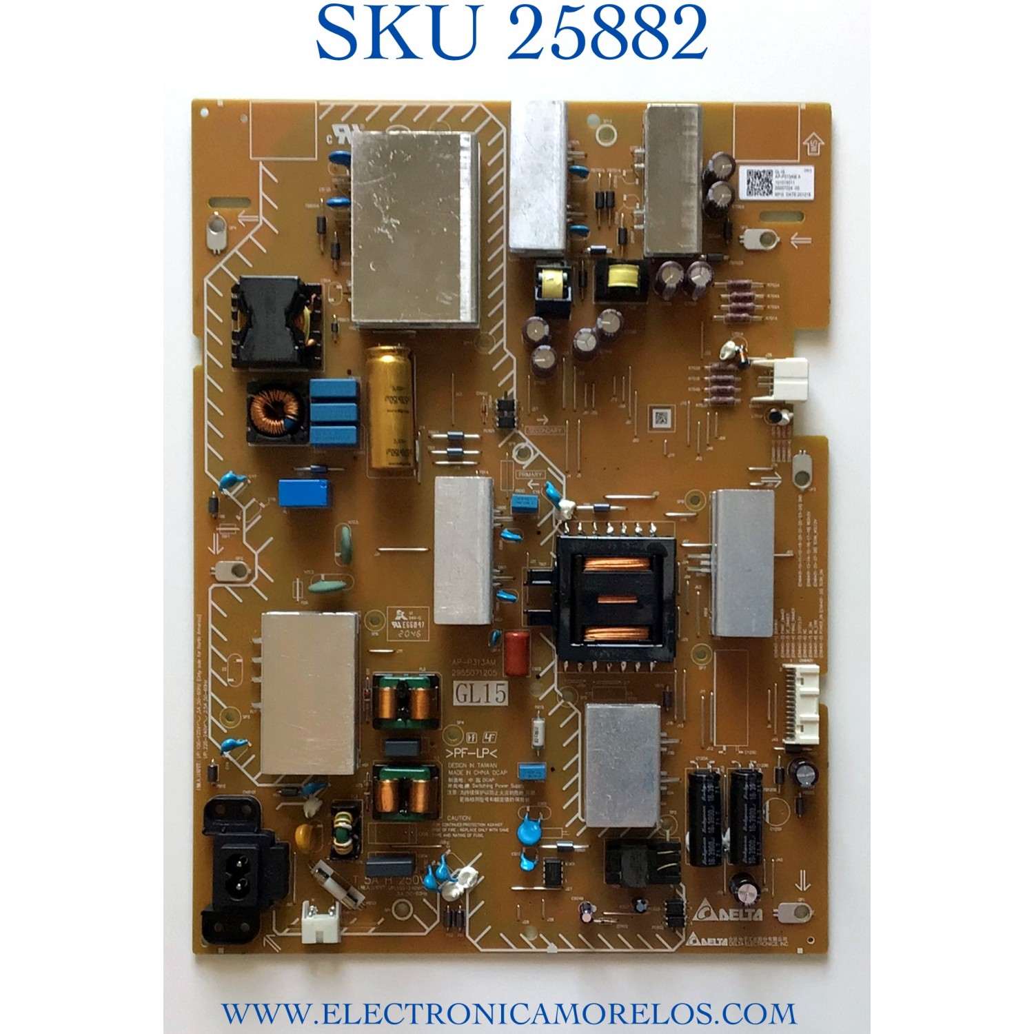 FUENTE PARA TV SONY NUMERO DE PARTE 101015011 / AP-P313AM A / PANEL YSBM065CNO11 / MODELO KD-65X80J