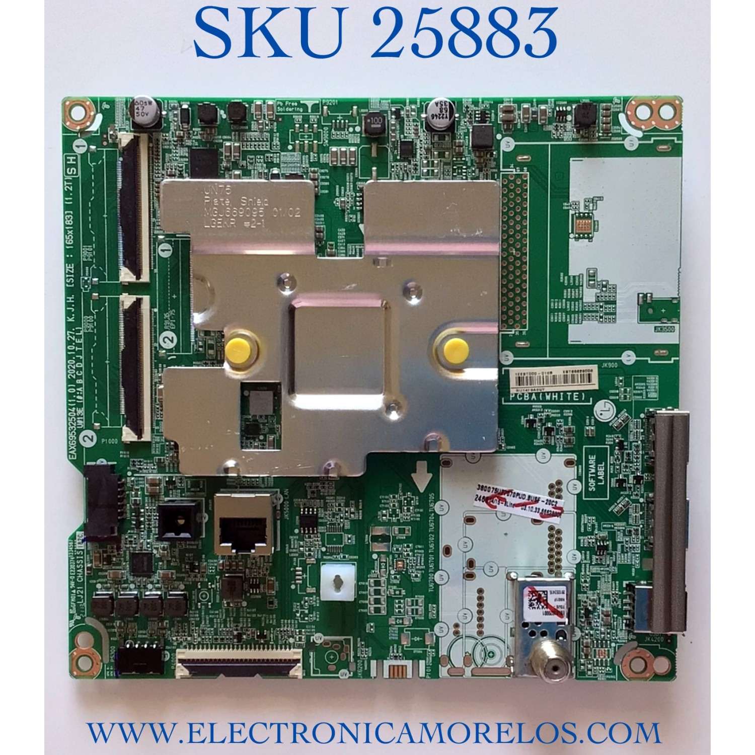 MAIN PARA TV LG UHD 4K SMART TV / NUMERO DE PARTE EBT66628006 / EAX69532504 / EAX69715102 / PANEL NC750DQG-ABGRA / DISPLAY HV750QUB-F9D / MODELO 75UP7070PUD / 75UP7070PUD.BUSFLKR