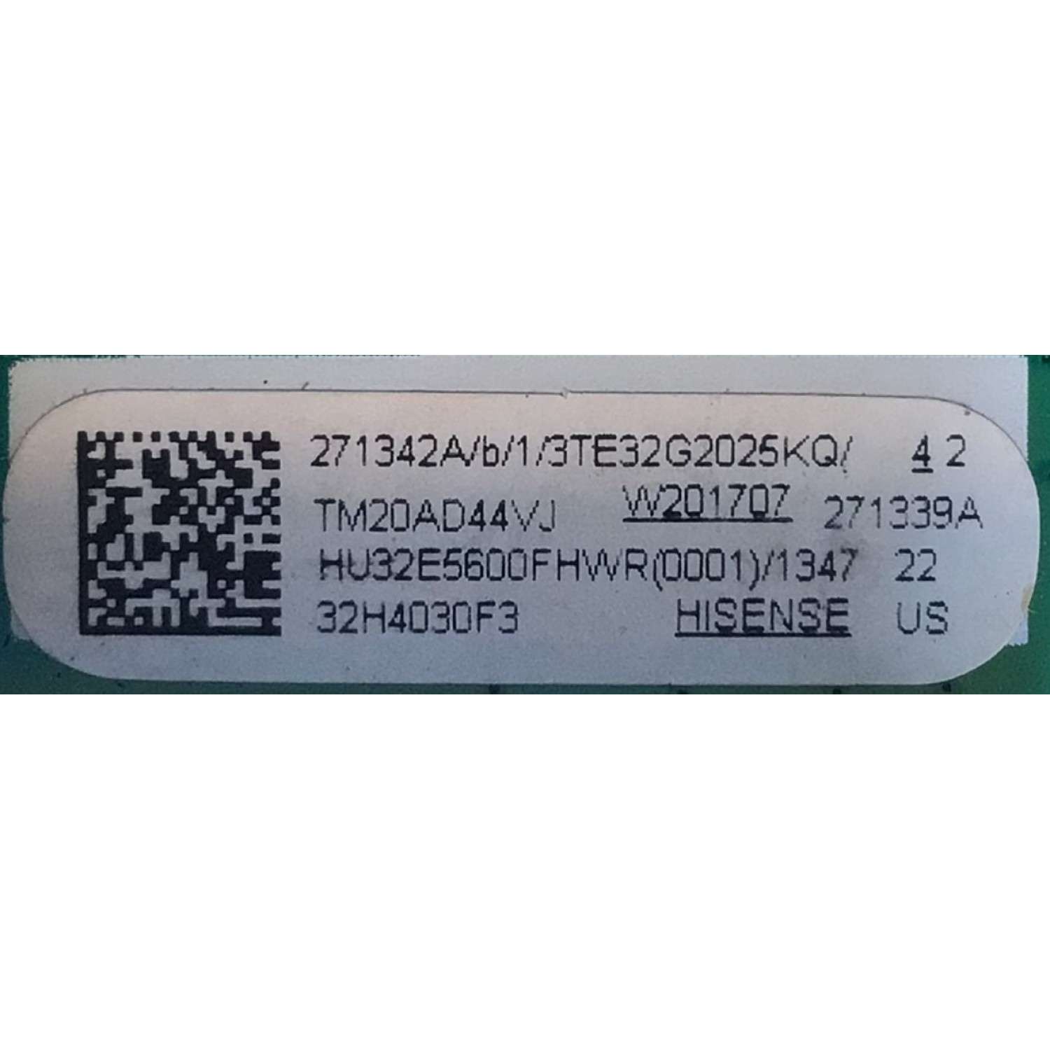 MAIN FUENTE ((COMBO)) PARA HISENSE·ROKU TV HD / NUMERO DE PARTE 271342 / RSAG7.820.10093/ROH / 271339 / HU32F5600FHWR(0001) / PANEL BOEI320WX-01 / DISPLAY HV320WHB-F56 REV.4.0 / MODELO 32H4030F3 / 324G5 - Imagen 2