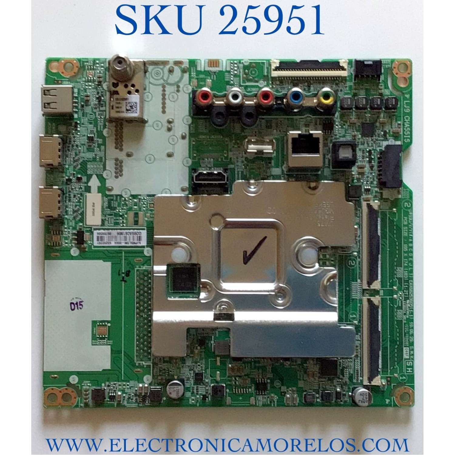 MAIN PARA TV LG 4K HDR SMART TV / NUMERO DE PARTE EBU65202201 / 65202201 / 88789306 / EAX68253605 / EBR88789306 / EAX68253605(1.1) / PANEL NC430DGG-ABGX1 / MODELO 43UM6910 / 43UM6910PUA / 43UM6910PUA.AUSGLJM
