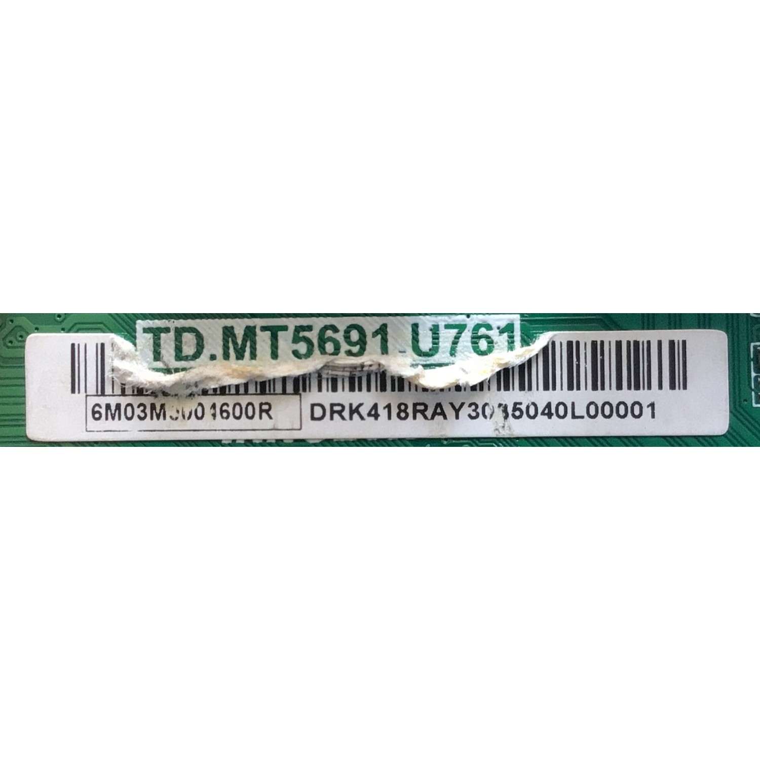 MAIN FUENTE PARA TV VIZIO NUMWERO DE PARTE 6M03M0004600R / TD.MT5691.U761 / A0003R00J / AP303507EK / PANEL V650DJ4-D03 RE.C1 / MODELO / V655-H19 LINIZCNW - Imagen 2