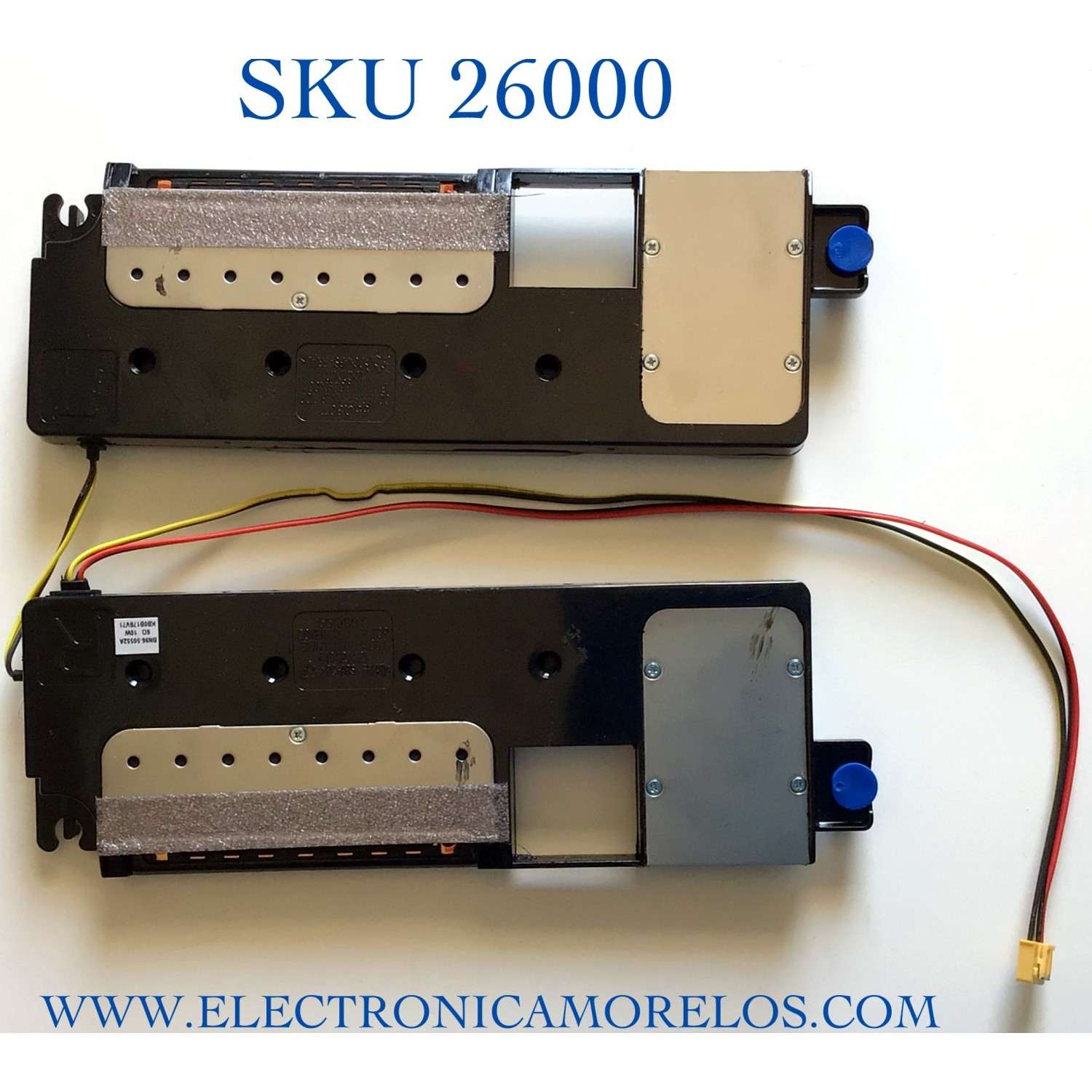 KIT DE BOCINAS (2 PIEZAS) PARA TV SAMSUNG NUMERO DE PARTE BN96-50552A / BN63-18632X / BN63-18629X / BN96-50552A / 50552A / PANEL CY-TT055FMAV4H / MODELO QN55Q80TAFXZA AC02 / QN55Q80TAF