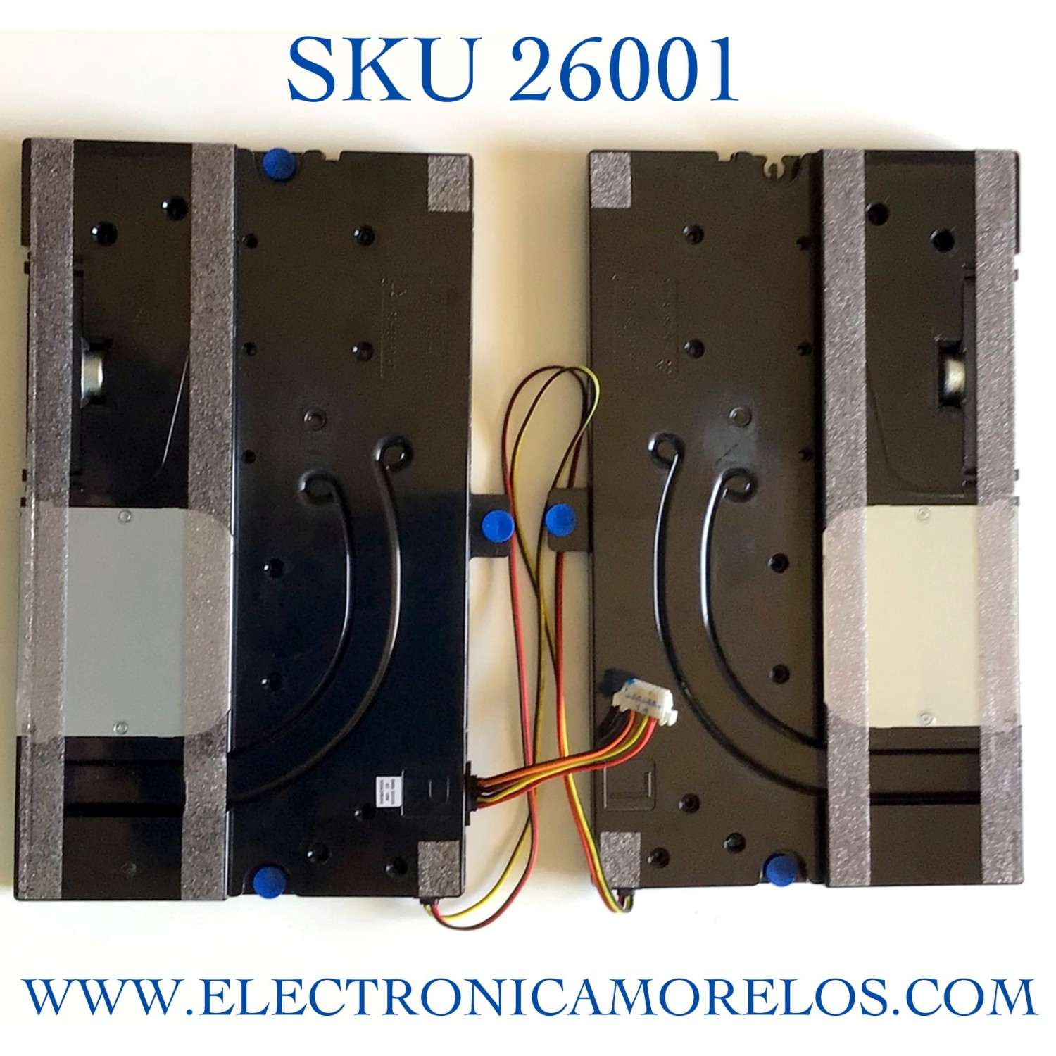 KIT DE BOCINAS (2 PIEZAS) PARA TV SAMSUNG NUMERO DE PARTE BN96-50550A / BN63-18622X  / BN63-18621X / BN9650550A / 50550A / PANEL CY-TT055FMAV4H / MODELO QN55Q80TAFXZA AC02 / QN55Q80TAF