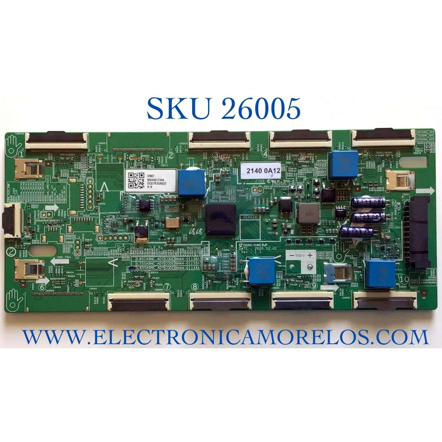 LED DRIVER PARA TV SAMSUNG QLED / NUMERO DE PARTE BN4401134A / L65SA9NC_ADY / BN44-01134A / PANEL'S CY-TA065FLAV1H / CY-TA055FMEV1H / MODELOS QN65QN90 / QN65QN90AAFXZA CA01 / QN55QN85 / QN55QN85AAFXZA BA01 / QN55QN85AAFXZA BA08