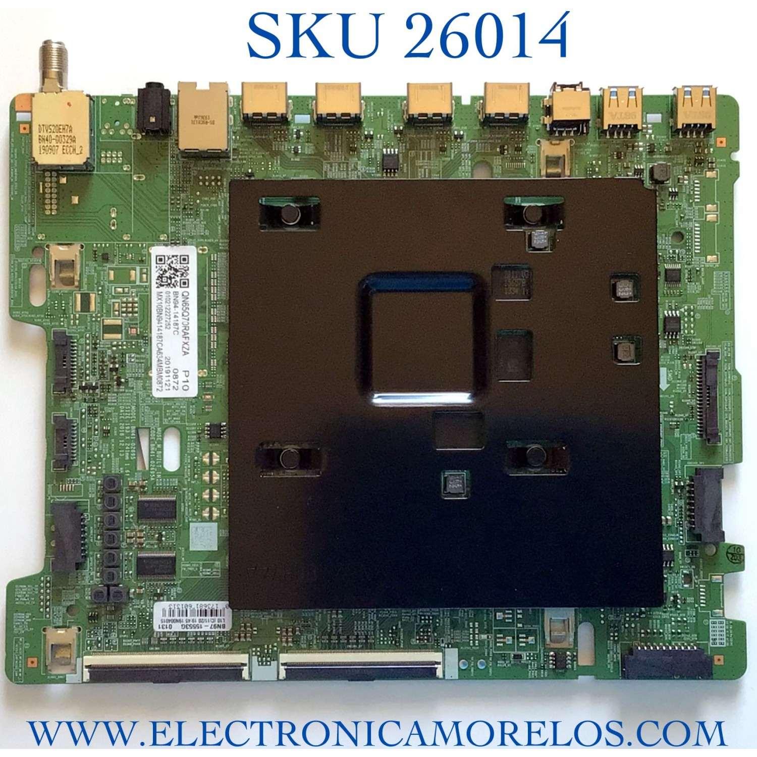 MAIN PARA TV SAMSUNG QLED 4K·UHD·HDR / NUMERO DE PARTE BN94-14187C / BN41-02695A / BN97-15553G / BN9414187C / PANEL CY-TR065FLLV3H / DISPLAY LSF650FF12-P01 / MODELO QN65Q70 / QN65Q70RAFXZA / QN65Q70RAFXZA AA03 