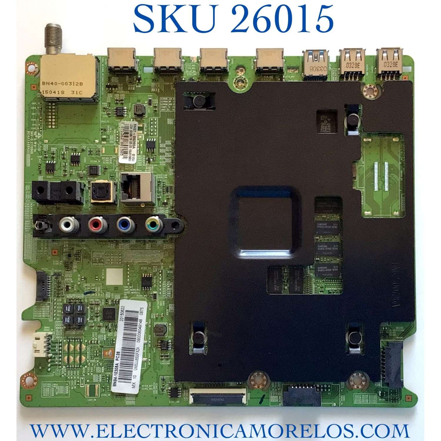 MAIN PARA TV SAMSUNG NUMERO DE PARTE BN94-10305A / BN41-02344A / BN97-09265A / PANEL CY-GJ055HGEV1H / MODELO / UN55JU6500FXZA EH02
