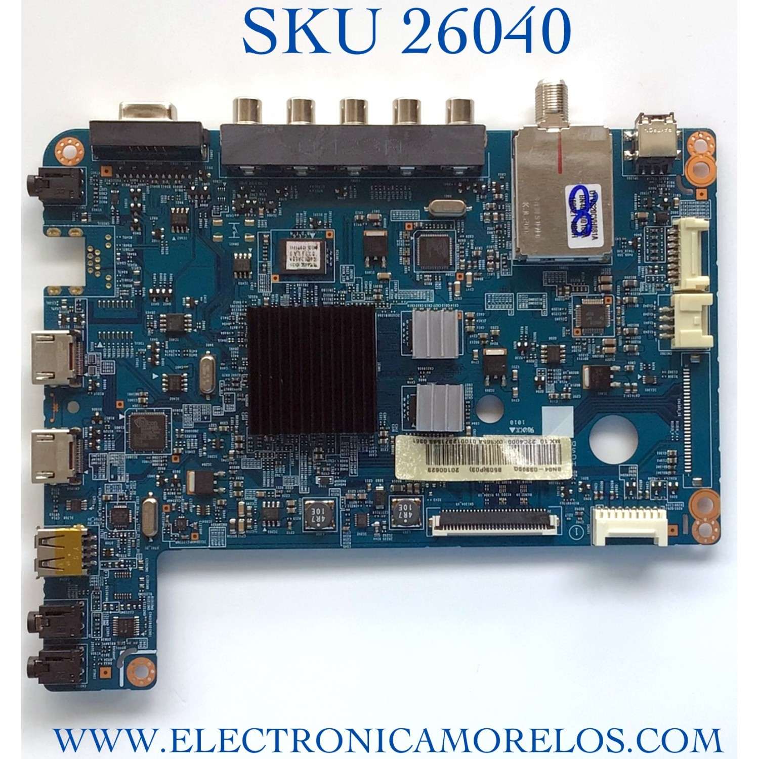 MAIN PARA TV SAMSUNG NUMERO DE PARTE BN94-03399Q / BN41-01330D / BN97-04038Q / PANEL T216HAE1-DB / MODELO UN22C4000PDXZA CY03 / UN22C4000PDXZA