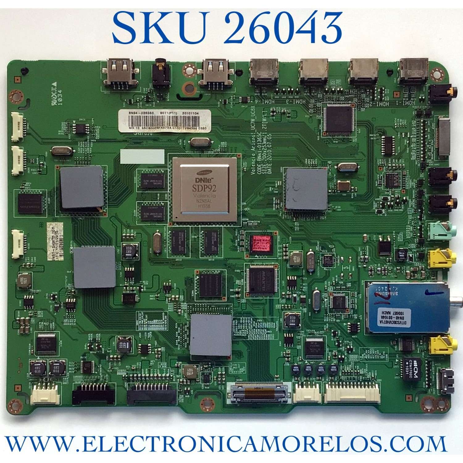 MAIN PARA TV SONY OLED 4K / NUMERO DE PARTE A-5027-462-A 552 / A5027462A / 1-010-522-31 / 552 / PANEL LE770AQP(AP)(A1) / MODELO XR-77A80J / XR77A80J
