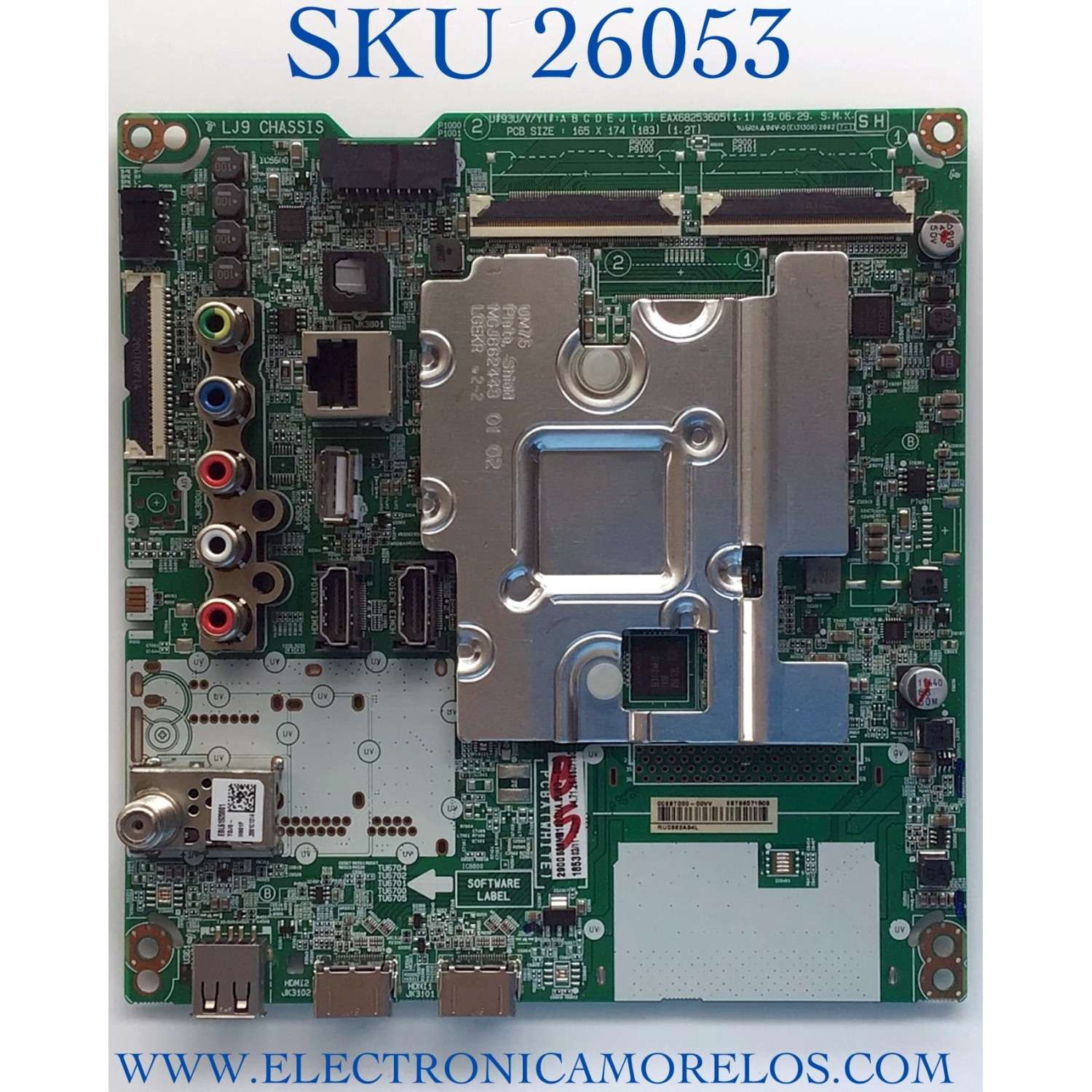 MAIN PARA TV LG NUMERO DE PARTE EBT66071503 / EAX68253605 / PANEL NC550EQG-ABHH1 MODELO 55SM8100AUA.BUSGL0R / 55SM8100AUA