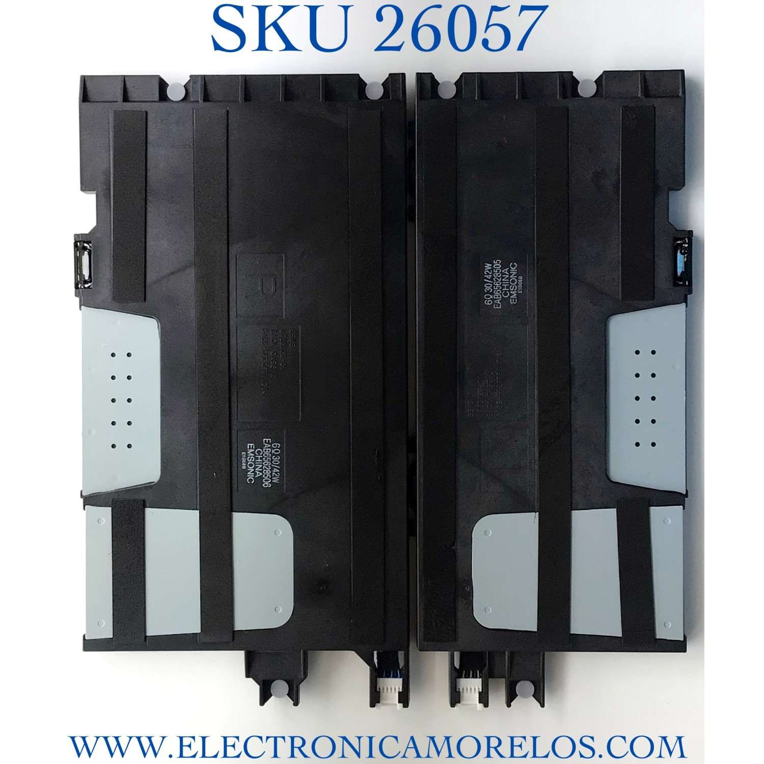 KIT DE BOCINAS PARA TV LG NUMERO DE PARTR EAB65628505 / EAB65628506 / PANEL AC550AQL / MODELO OLED55G1PUA.DUSPLJR / OLED55G1PUA