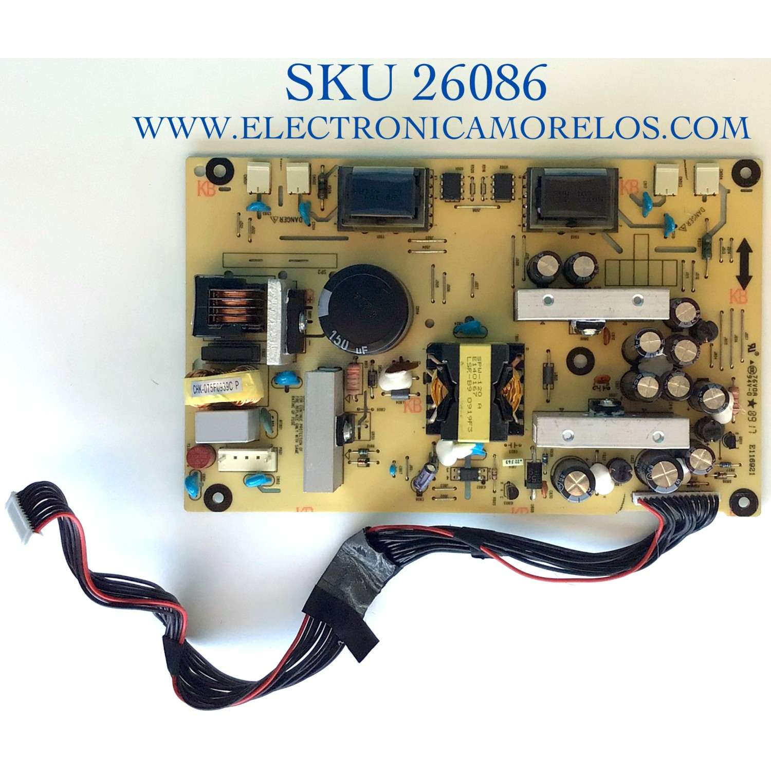 FUENTE PARA TV VIZIO NUMERO DE PARTE 791781400500R / 491591400100R / ILPI-097 / PANEL M260J3-L01 / MODELO LP2626