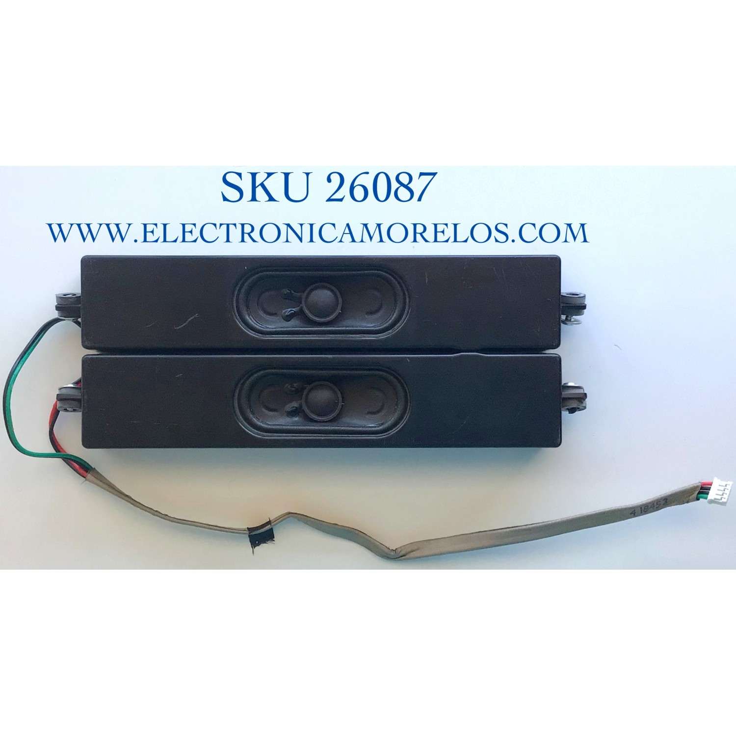 KIT DE BOCINAS (2 PIEZAS) PARA TV VIZIO NUMERO DE PARTE LP2626 / PANEL M260J3-L01 / MODELO LP2626