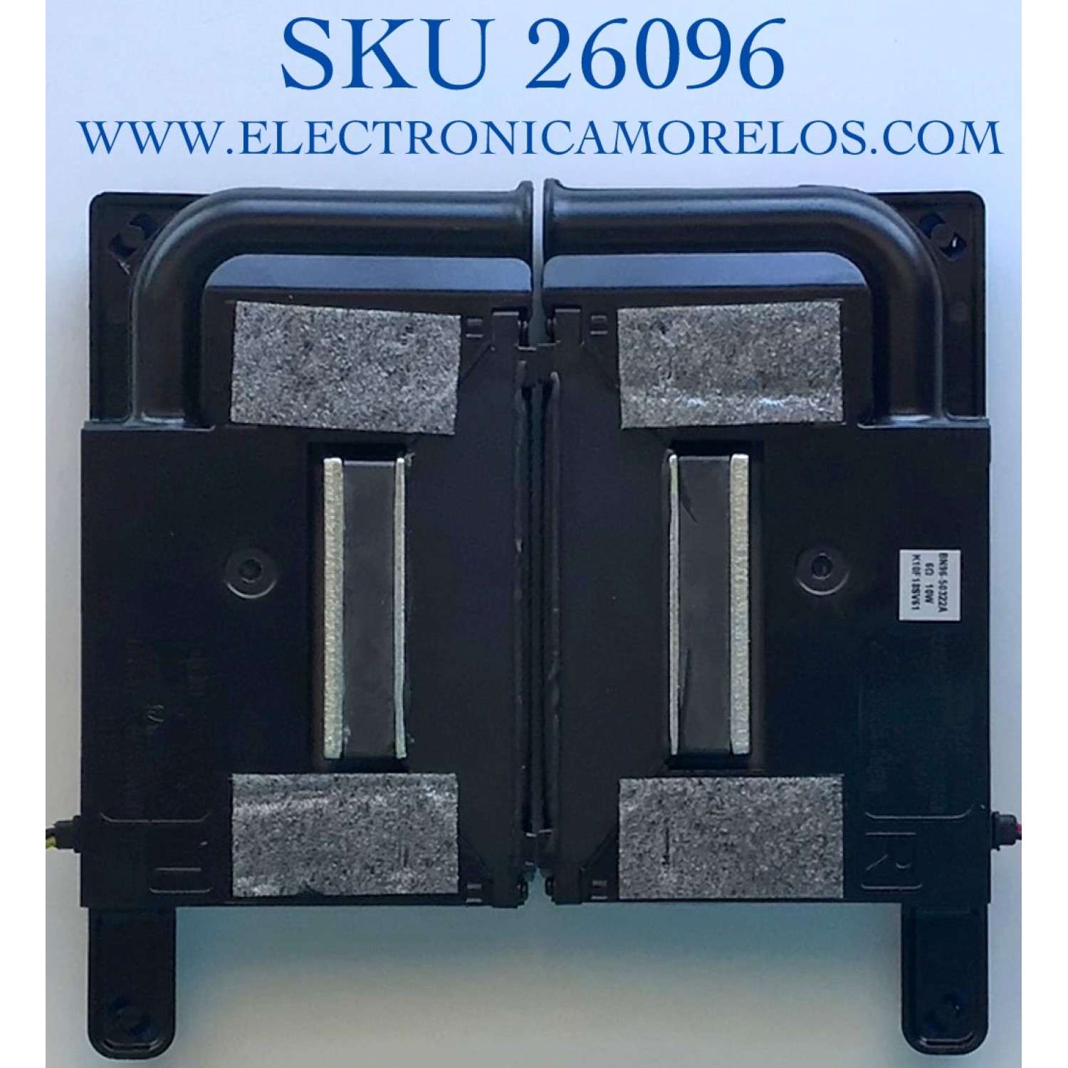 KIT DE BOCINAS(2 BOCINAS) PARA TV SAMSUNG NUMERO DE PARTE BN96-50322A / BN63-18748X001 / BN63-18751X001 / PANEL CY-PT270BNLV1H / MODELO LC27T550FDNXZA 