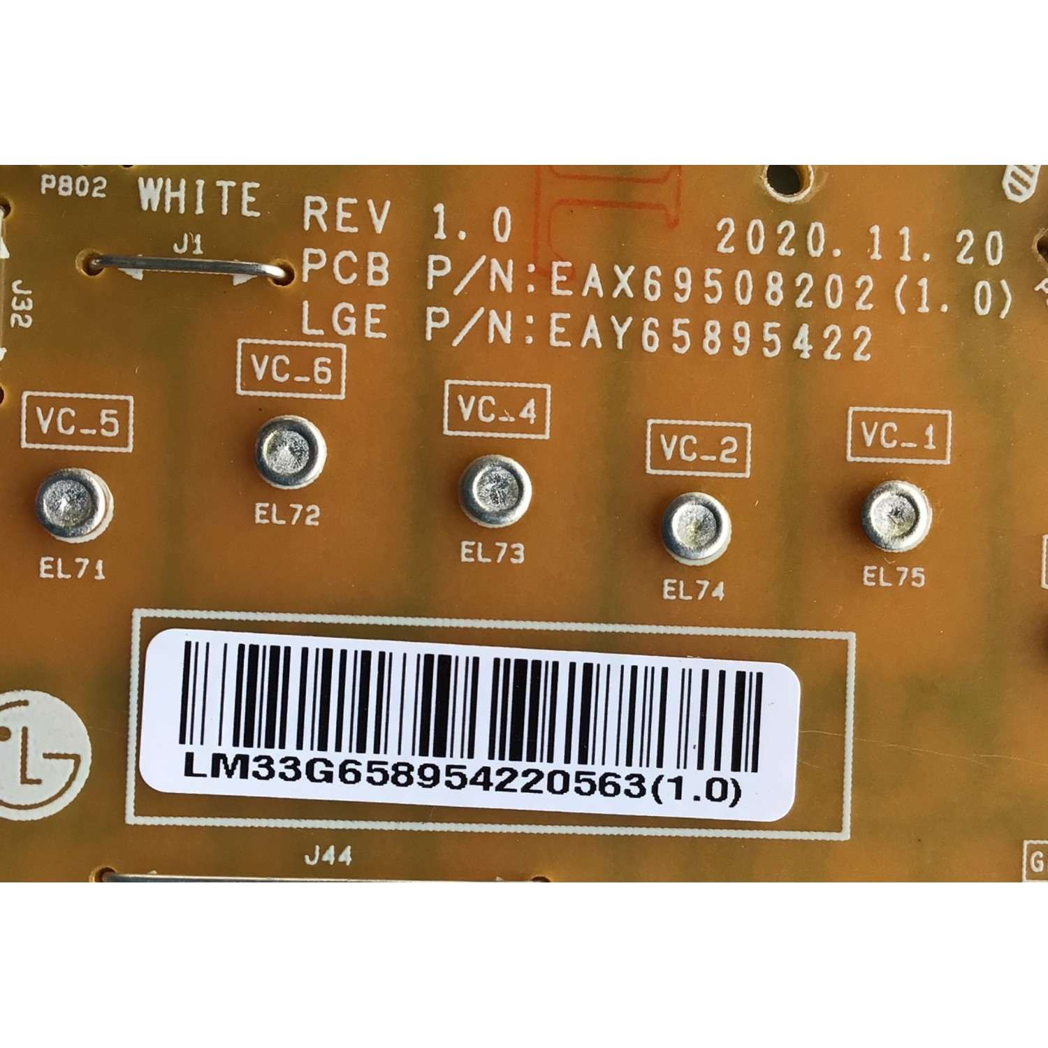 FUENTE DE PODER ORIGINAL PARA TV LG / NUMERO DE PARTE EAY65895422 / EAX69508202 / 65895422 / EAX69508202(1.0) / PANEL'S NC650EQH-AAKH1 / NC650EQG-AAKH1 / MODELOS 65NANO80UPA / 65NANO80UPA.BUSYLKR / 65NANO85APA / 65NANO85APA.BUSYLKR / 65NAN080 / 65NAN085 - Imagen 2
