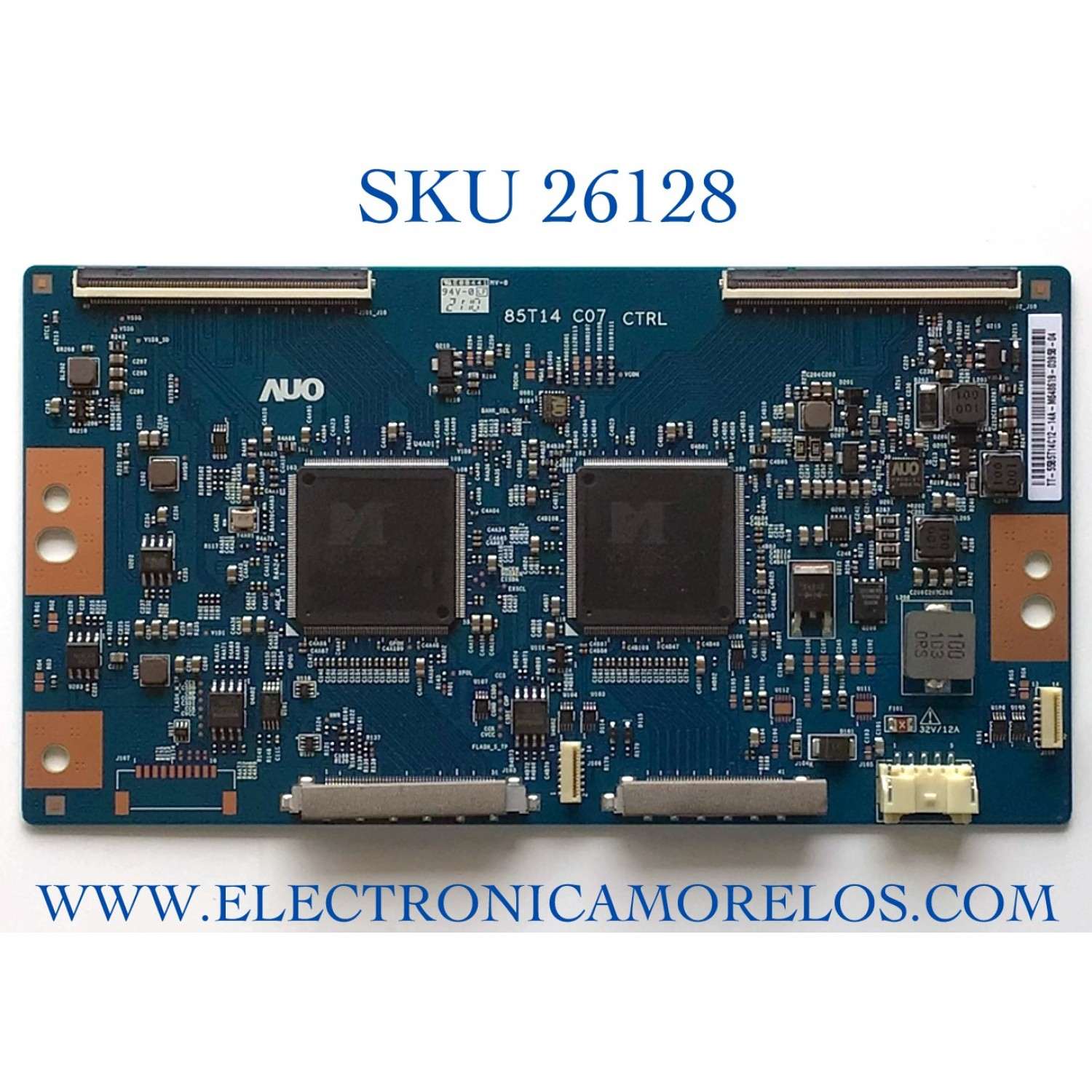 T-CON PARA TV SONY NUMERO DE PARTE 5585T14C12 / 85T14 C07 CTRL / PANEL YDBO085DNU11 / DISPLAY T850QVN03.G / MODELOS KD-85X91CJ / KD85X91CJ / KD-85X91J / KD8591J