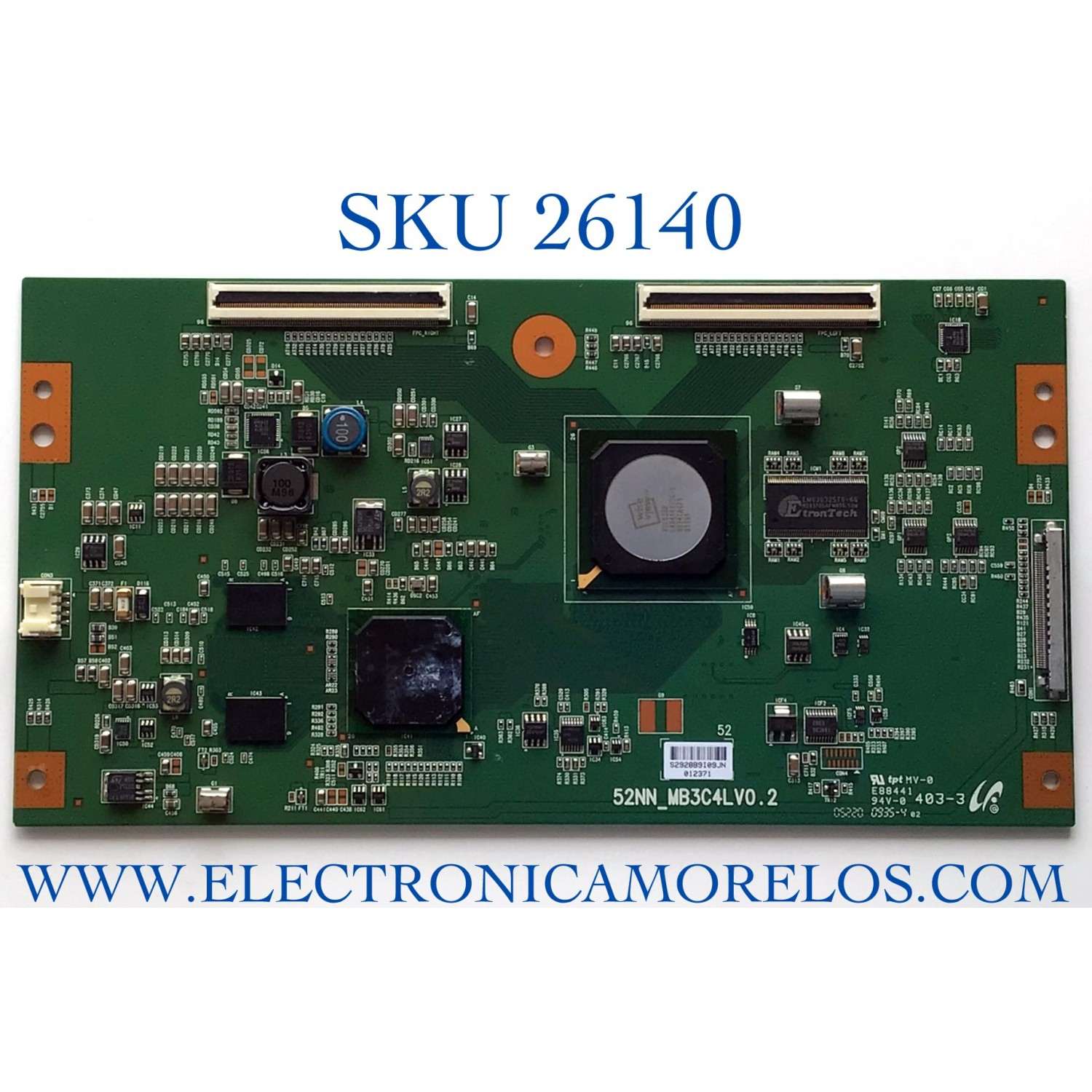 T-CON PARA TV SONY NUMERO DE PARTE 2928B / 52NN_MB3C4LV0.2 / S2928B9I09JN / PANEL LTY520HE12 / MODELOS KDL-52S5100 / KDL52S5100 / KDL-55V5100 / KDL55V5100