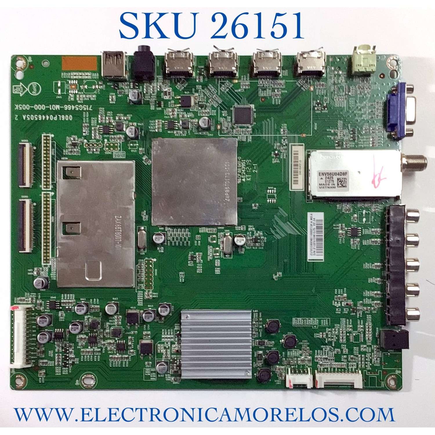 MAIN PARA TV INSIGNIA NUMERO DE PARTE TXCCB02K011 / 715G5466-M01-000-005K / (T)TXCCB02K0110002 / PANEL T460HVN03.1 / MODELO NS-46E480A13
