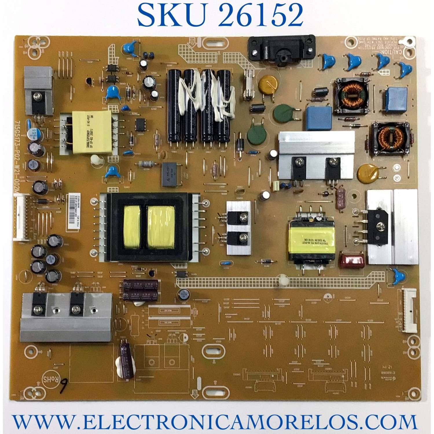 FUENTE PARA TV INSIGNIA NUMERO DE PARTE C2415XF6 / 715G5173-P02-W21-002M / (T)C2415XF6 / PANEL T460HVN03.1 / MODELO NS-46E480A13
