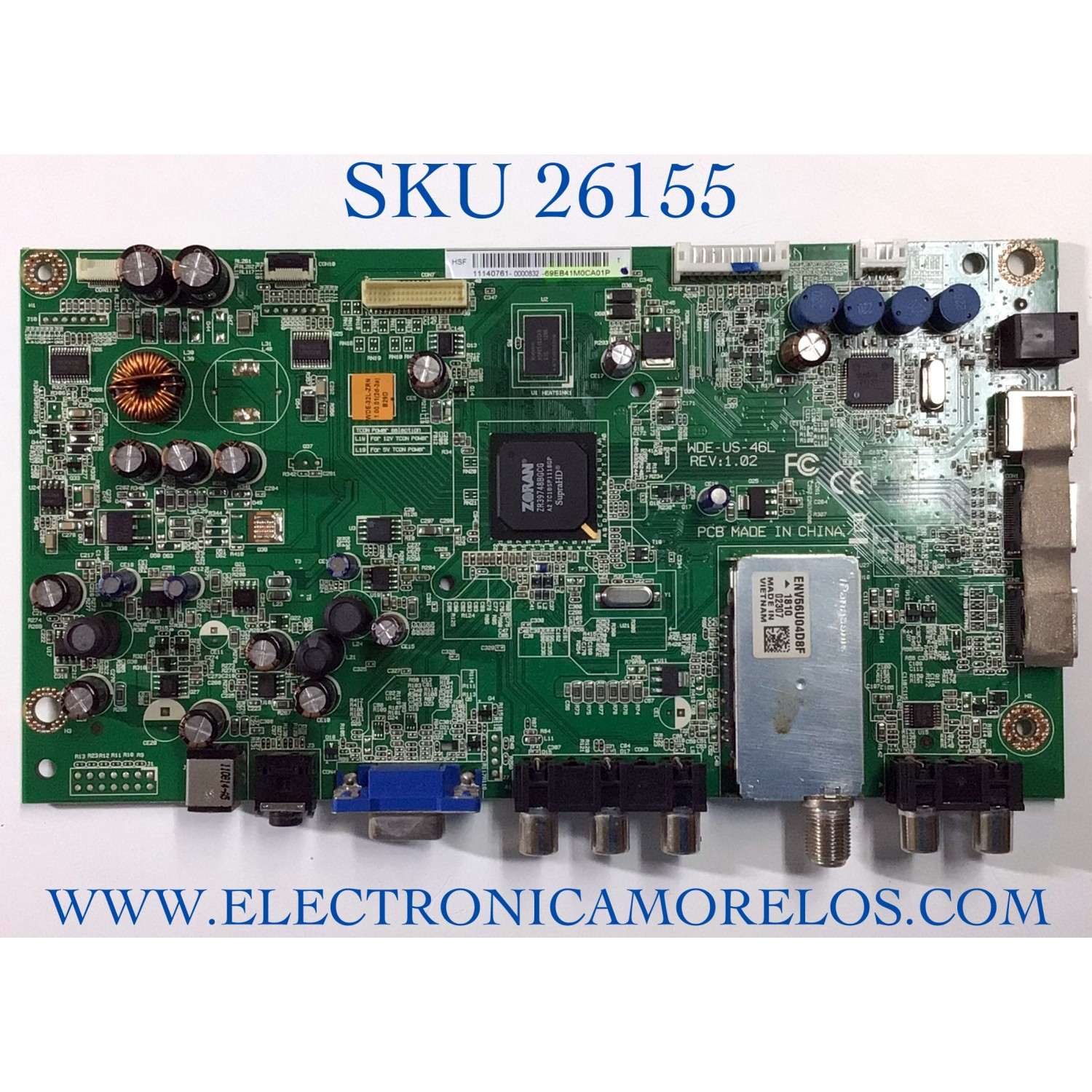 MAIN PARA TV WESTINGHOUSE NUMERO DE PARTE 69EB41M0CA01P / WDE-US-46L / 11140761 / MODELO LD-3265