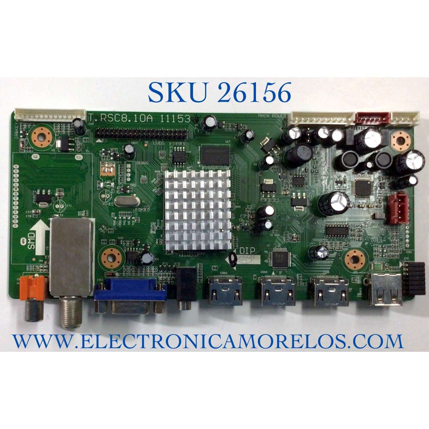 MAIN PARA TV SCEPTRE NUMERO DE PARTE 1A2H0901 / RSC8.10A / 1A2H0901-001001961 / PANEL V390HJ1-L02 / MODELO X40