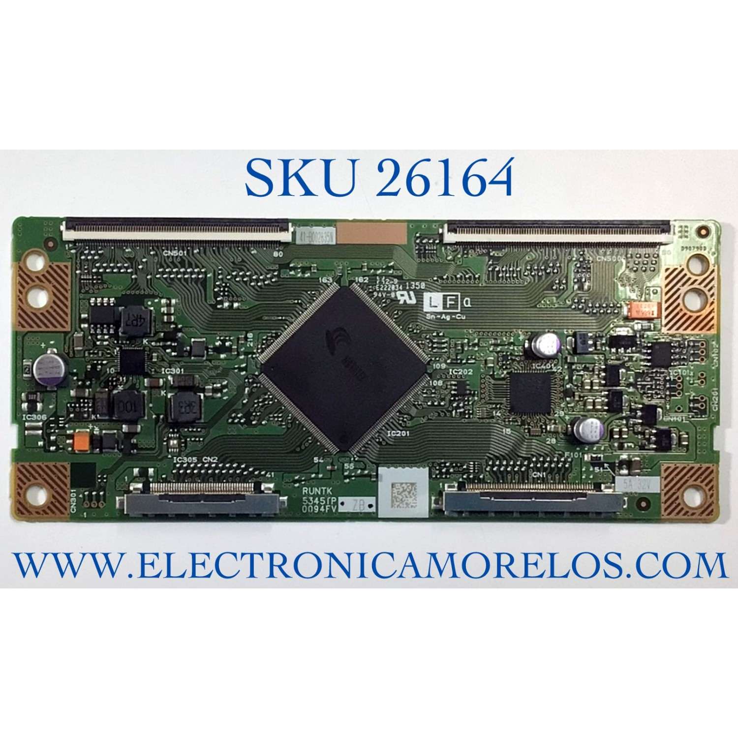 T-CON PARA TV VIZIO NUMERO DE PARTE RUNTK5345TPZB / 41-B002635N / PANEL J600D3LC4N / MODELO M601D-A3R LFTROWDQ / M601D-A3R