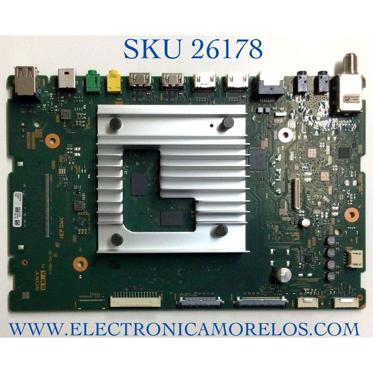 MAIN PARA TV SONY NUMERO DE PARTE A-5027-325-A / 544 / 1-009-724-31 / A5027325A / PANEL YDBM055CCS11 / DISPLAY ST5461D11-2 VER.2.2 / MODELO KD-55X85J / KD55X85J
