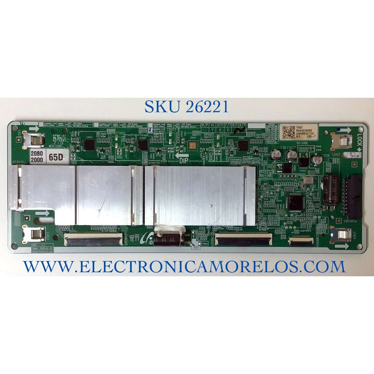 LED DRIVER PARA TV SAMSUNG NUMERO DE PARTE BN44-01046D / L65S8ND_THS / BN4401046D / PANEL CY-TT065FMEV2H / DISPLAY HV650QUB-S9B / MODELO QN65Q80AAFXZA BA01