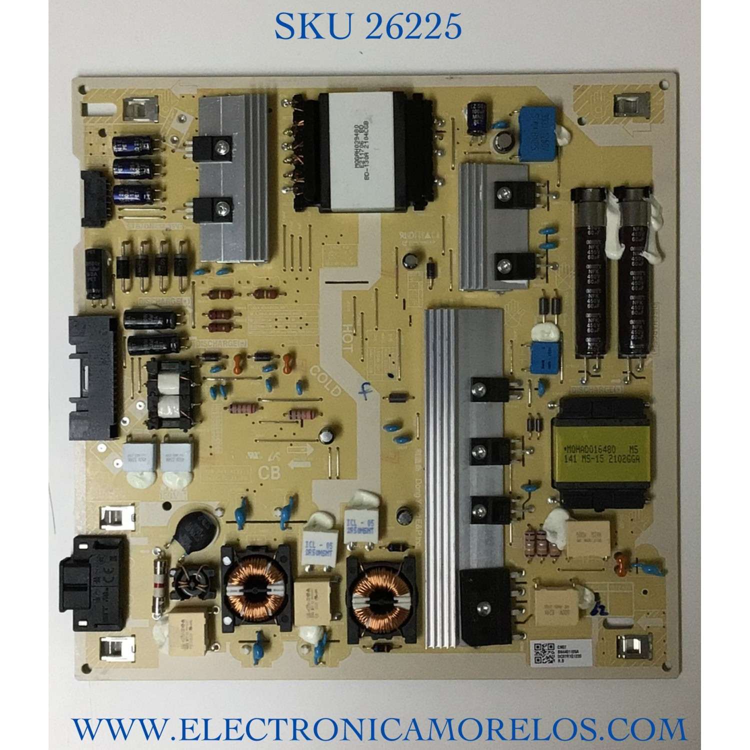 FUENTE DE PODER PARA TV SAMSUNG NUMERO DE PARTE BN44-01105A / L55E8_ADY / BN4401105A / PANEL CY-QA055FGAV1H / MODELO QN55Q70AAFXZA AA02