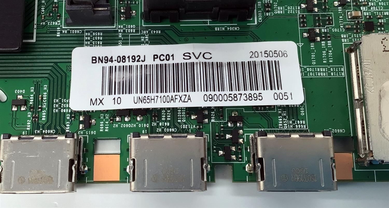 MAIN PARA TV SAMSUNG FHD ((SMART TV)) / NUMERO DE PARTE BN94-08192J / BN41-02157B / BN97-08922T / BN9408192J / MODELO UN65H7100 / UN65H7100AFXZA - Imagen 4