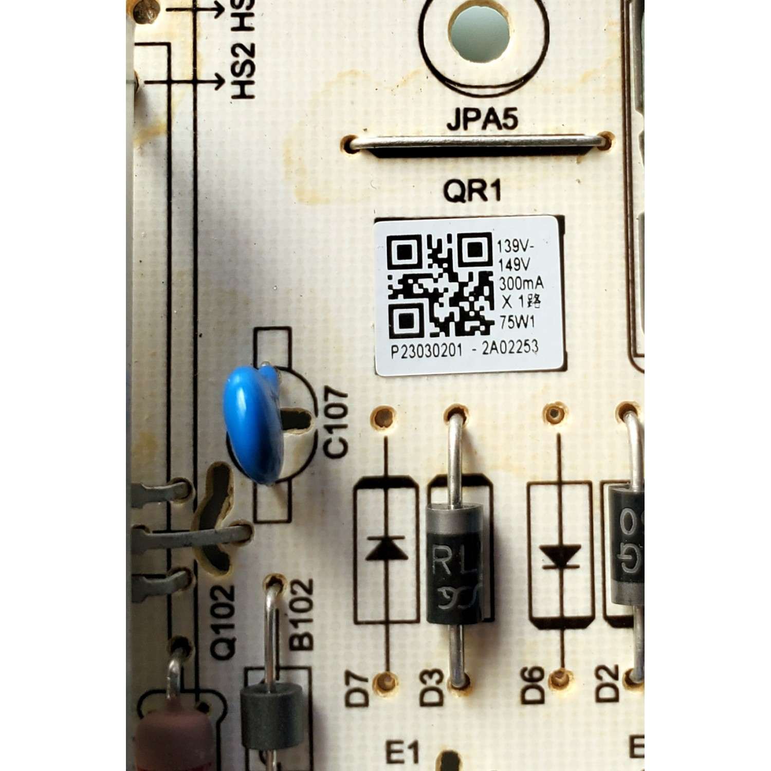 FUENTE DE PODER PARA TV TCL / NUMERO DE PARTE 30102-000006 / PW.A100W2.771 / P23030201 / 20230329 / DISPLAY ST4251D02-1 VER.2.1 / MODELO 43S470G - Imagen 3