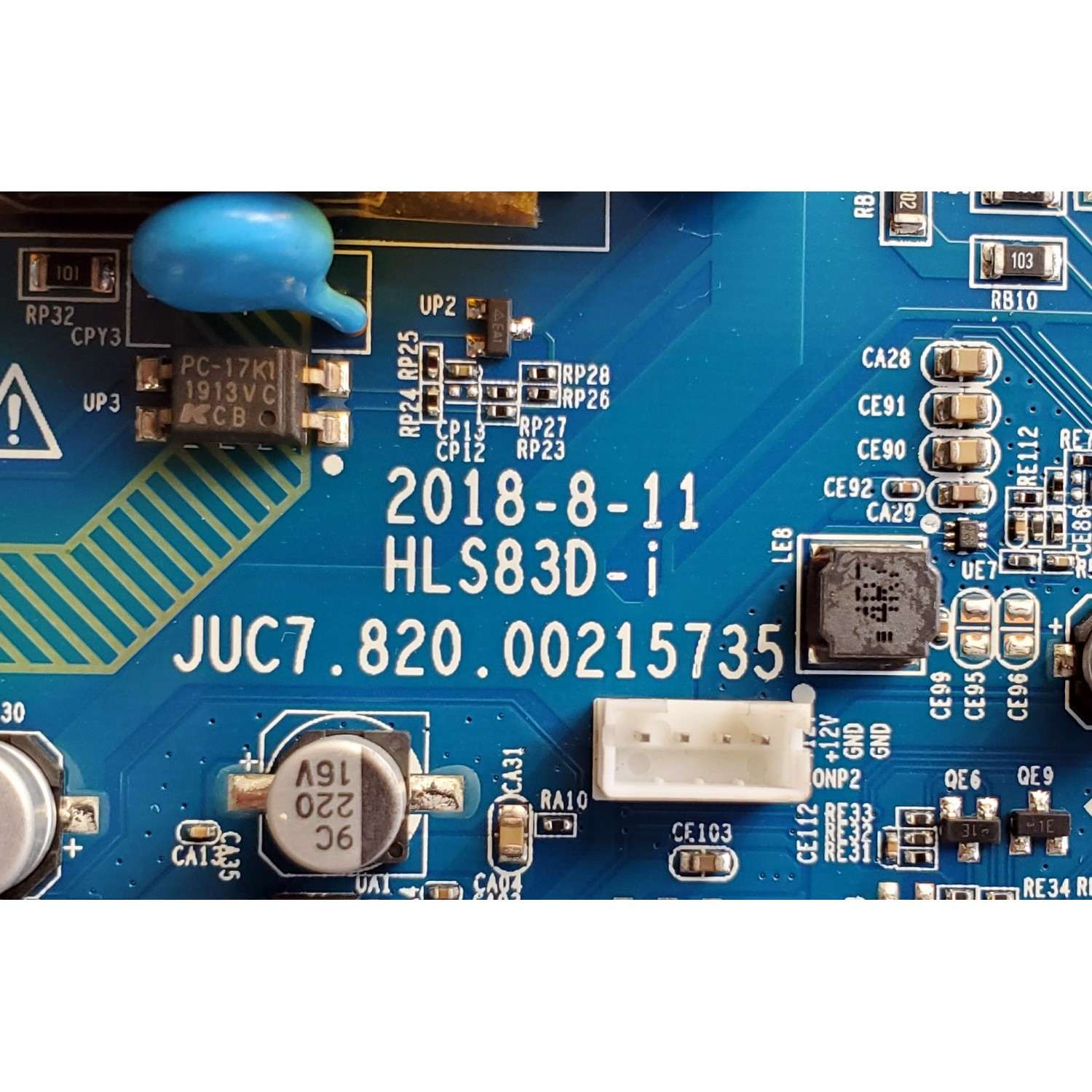 MAIN FUENTE ((COMBO)) PARA TV ELEMENT / NUMERO DE PARTE JUC7.820.00215735 / HLS83D-D-i / 999A9 / 999A9G2M011740 / PANEL C320Y19-5C / DISPLAY ST3151A05-8 VER.2.A / MODELO ELST3216H - Imagen 4