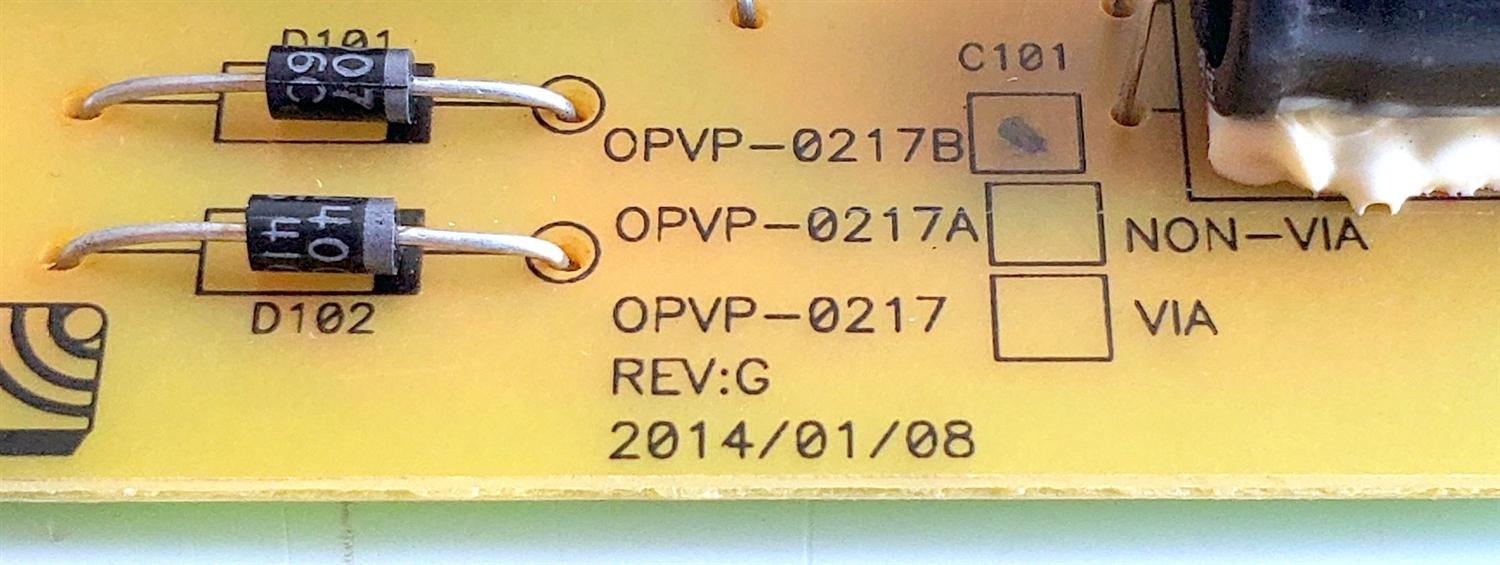 FUENTE DE PODER PARA TV VIZIO / NUMERO DE PARTE 56.04115.002 / OPVP-0217B / 5604115002 / 056.04115.002 / 05604115002 / PANEL LSC400HM06-S03 / MODELO E400I-B2 / E400I-B2 LWZQPNBQ - Imagen 3