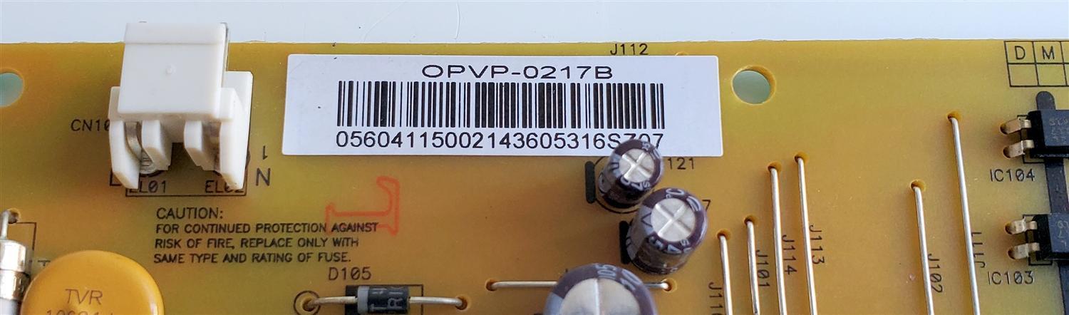 FUENTE DE PODER PARA TV VIZIO / NUMERO DE PARTE 56.04115.002 / OPVP-0217B / 5604115002 / 056.04115.002 / 05604115002 / PANEL LSC400HM06-S03 / MODELO E400I-B2 / E400I-B2 LWZQPNBQ - Imagen 2