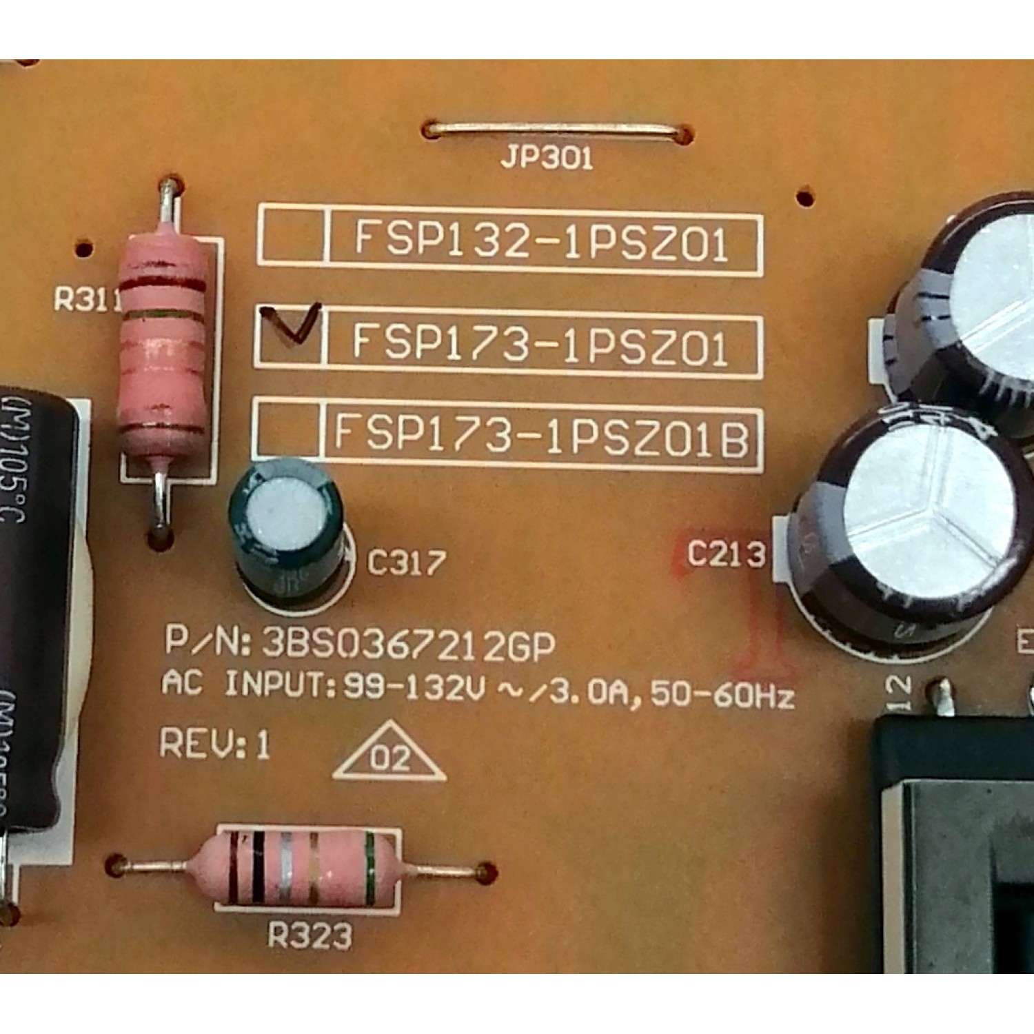FUENTE DE PODER PARA TV JVC / NUMERO DE PARTE 050006050430 / 0500-0605-0430 / FSP173-1PSZ01 / 3BS0367212GP / DISPLAY T550HVN03.2 / MODELO EM55FTR - Imagen 2