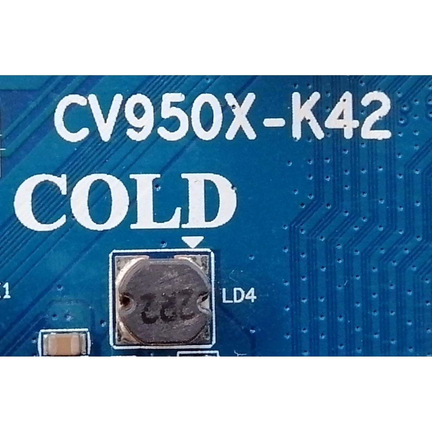 MAIN FUENTE ((COMBO)) POLAROID / NUMERO DE PARTE 100950X00430P / CV950X-K42 / 7.T950XK421200.3A2 / ACK15462101DA / 5549 / DISPLAY CC430LV2D VER.03 / MODELO PTV4317ILED - Imagen 2