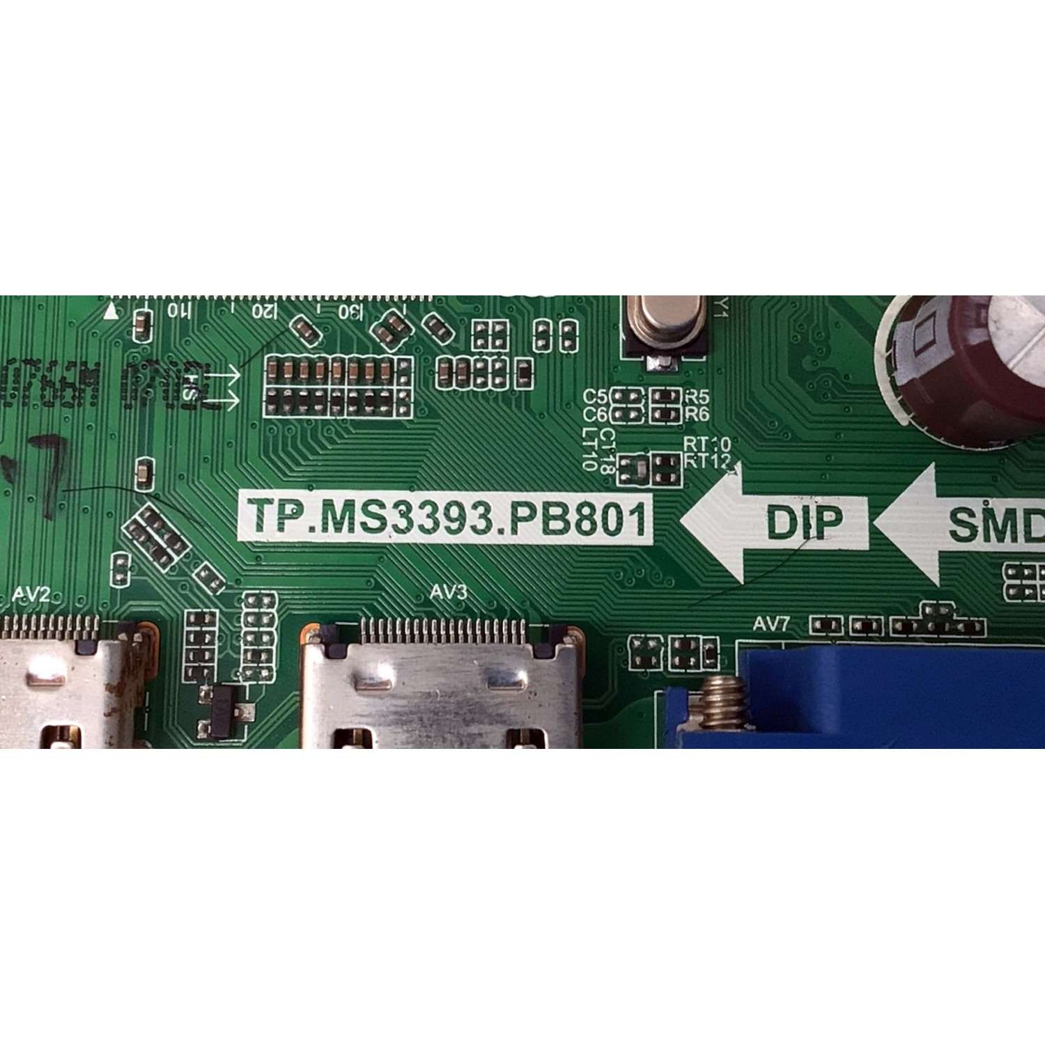 MAIN FUENTE ((COMBO)) PARA TV INFOCUS / NUMERO DE PARTE K16070766 / TP.MS3393.PB801 / SY16070766 / DISPLAY V320BJ7-PE1 / MODELO IM-32ED800 - Imagen 3
